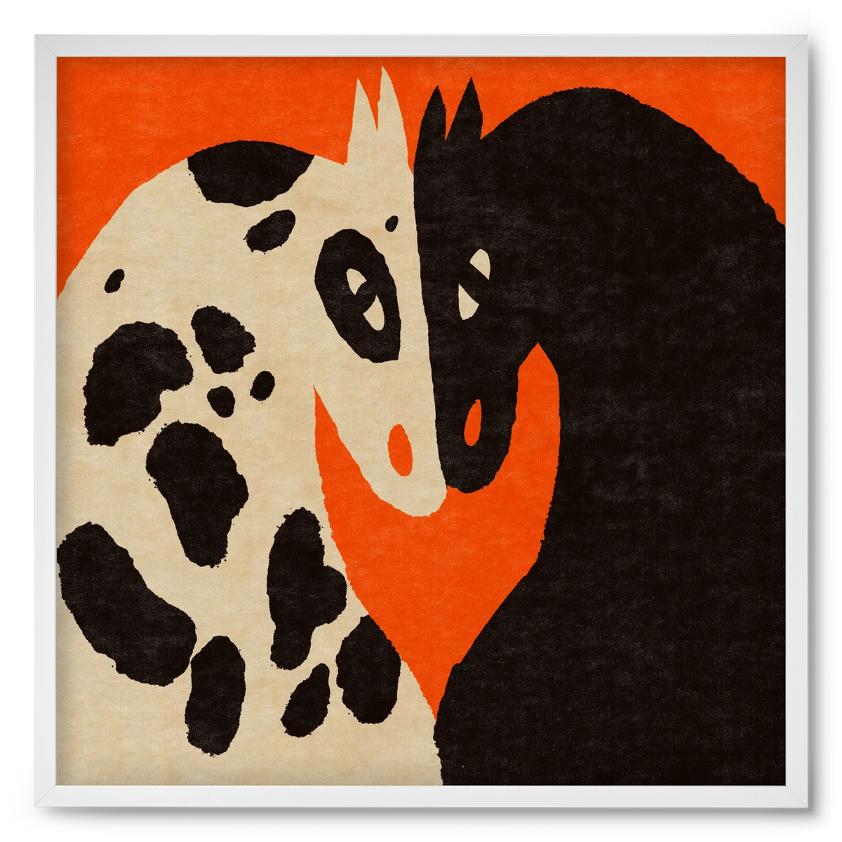 You and me 2., 50x50 cm (50x50 cm), Fehér keret