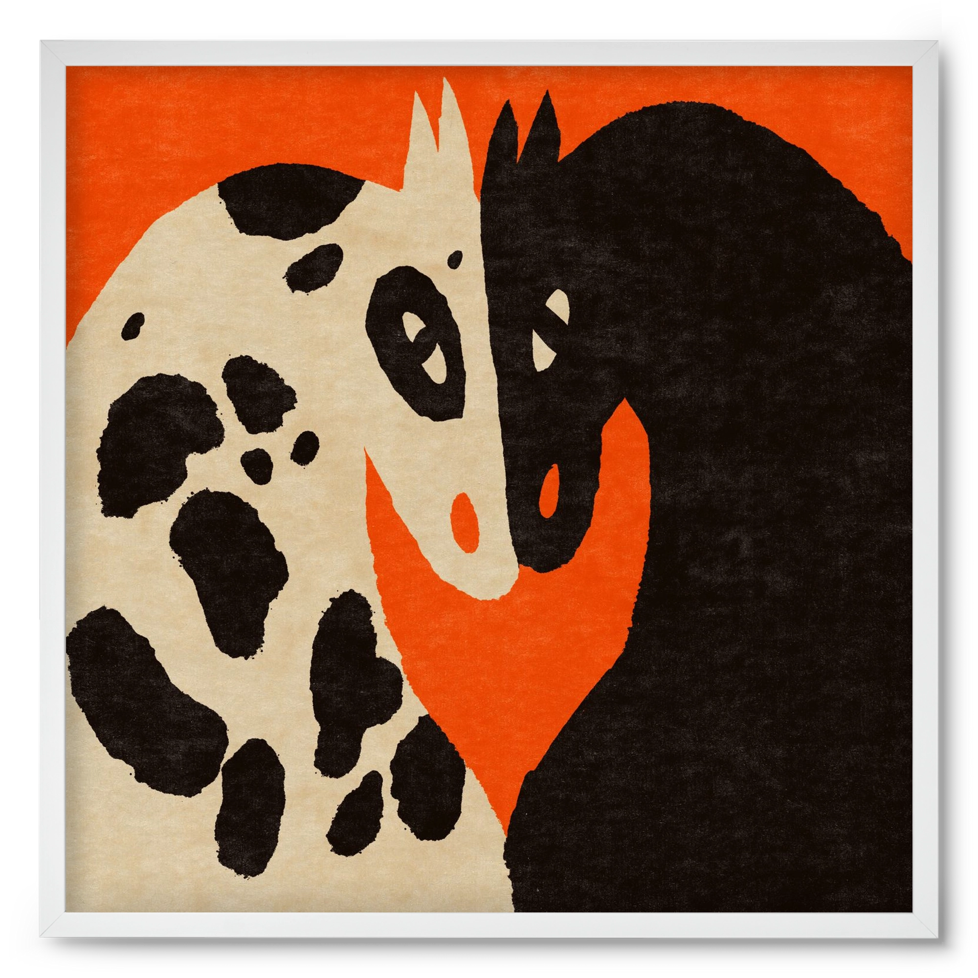 You and me 2., 50x50 cm (50x50 cm), Fehér keret