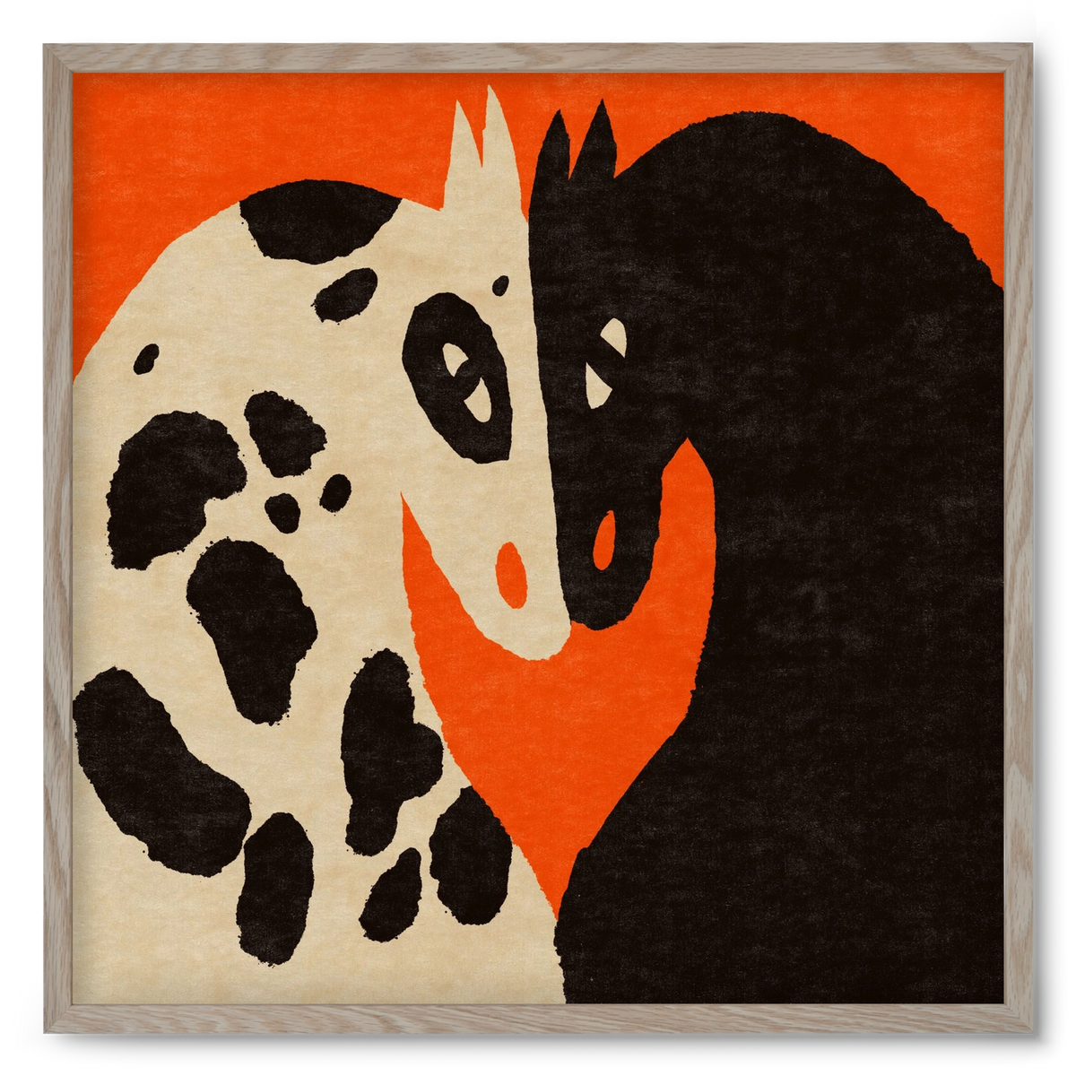 You and me 2., 50x50 cm (50x50 cm), Tölgy keret