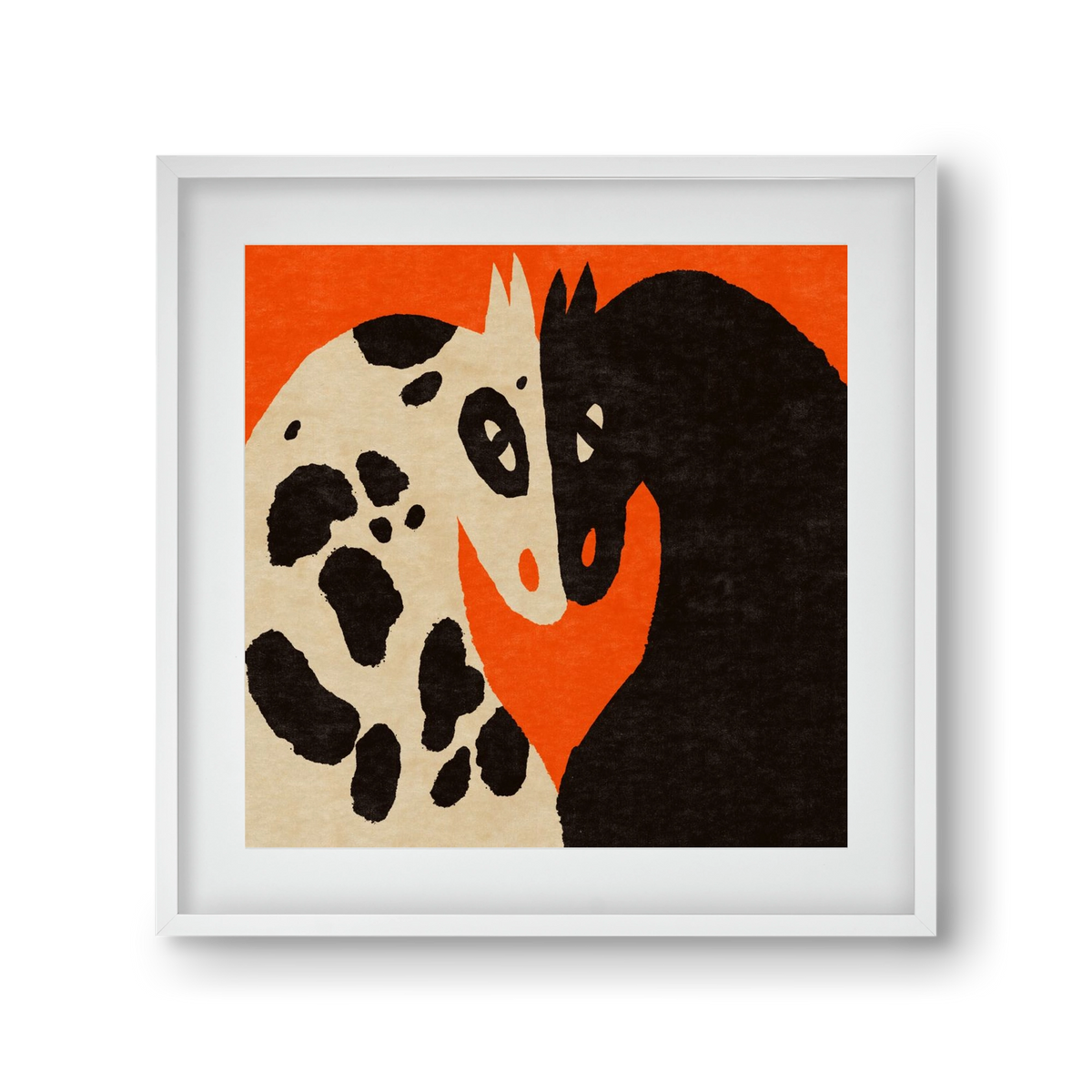 You and me 2., 30x30 cm (20x20 cm), Fehér keret, paszpartuval