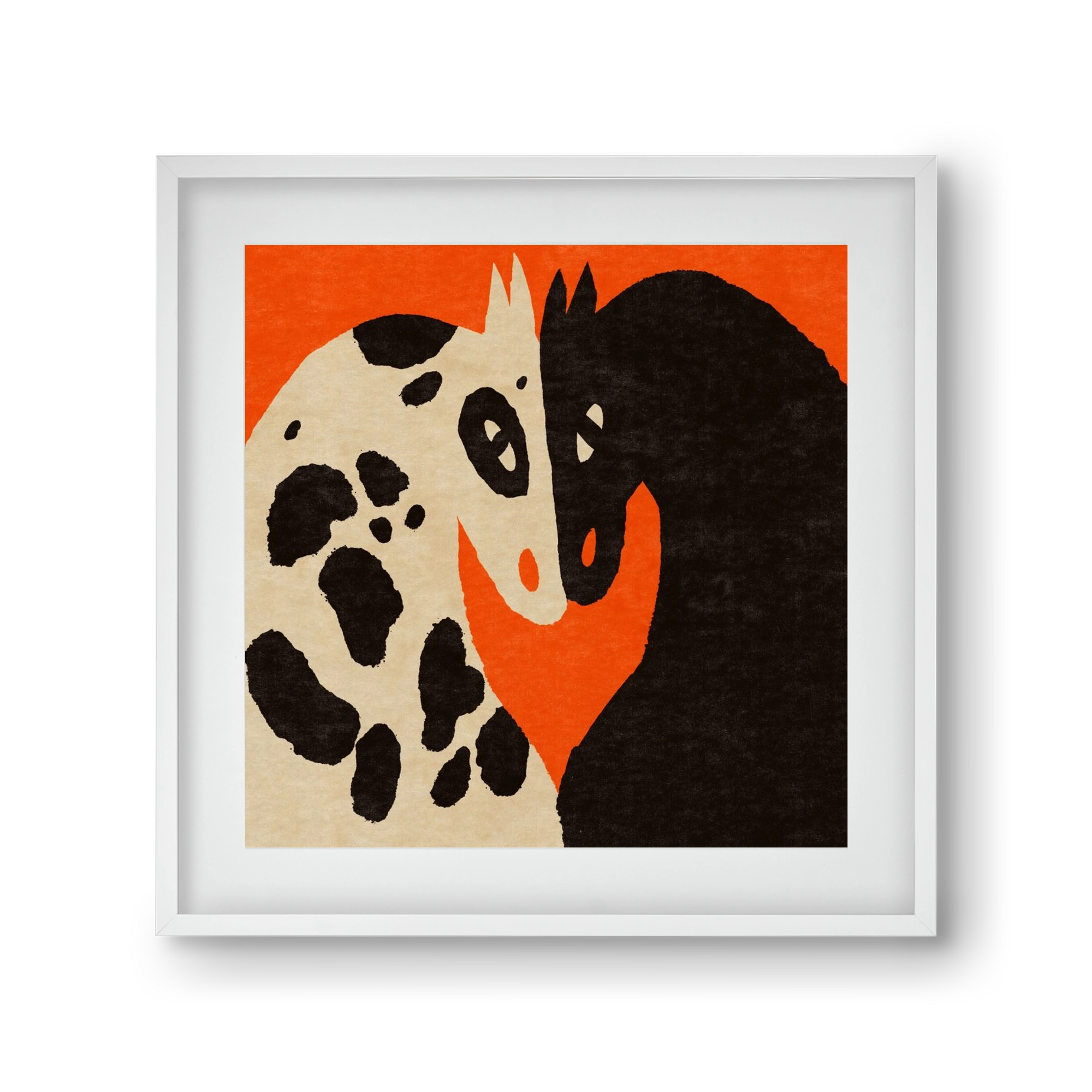 You and me 2., 30x30 cm (20x20 cm), Fehér keret, paszpartuval