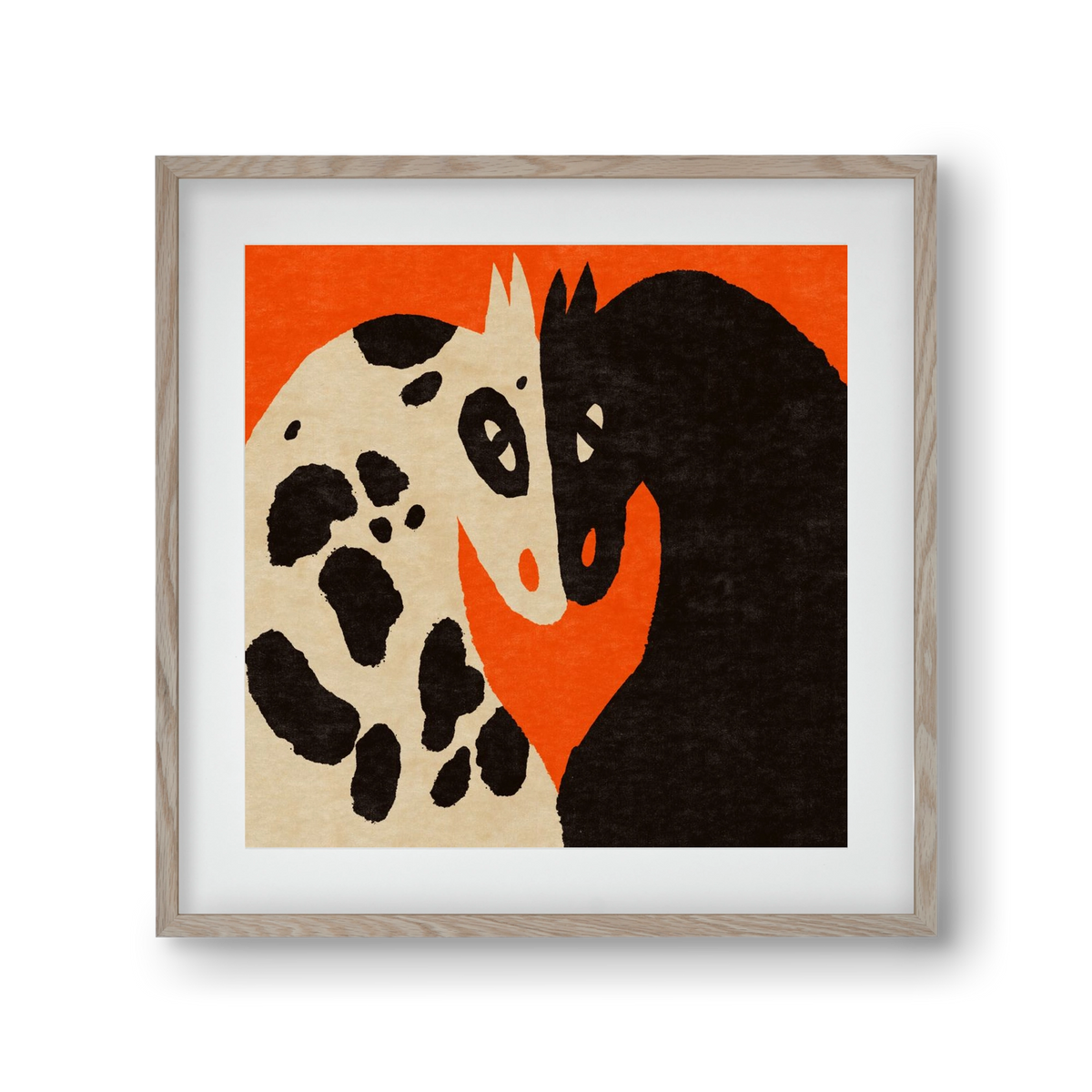 You and me 2., 30x30 cm (20x20 cm), Tölgy keret, paszpartuval