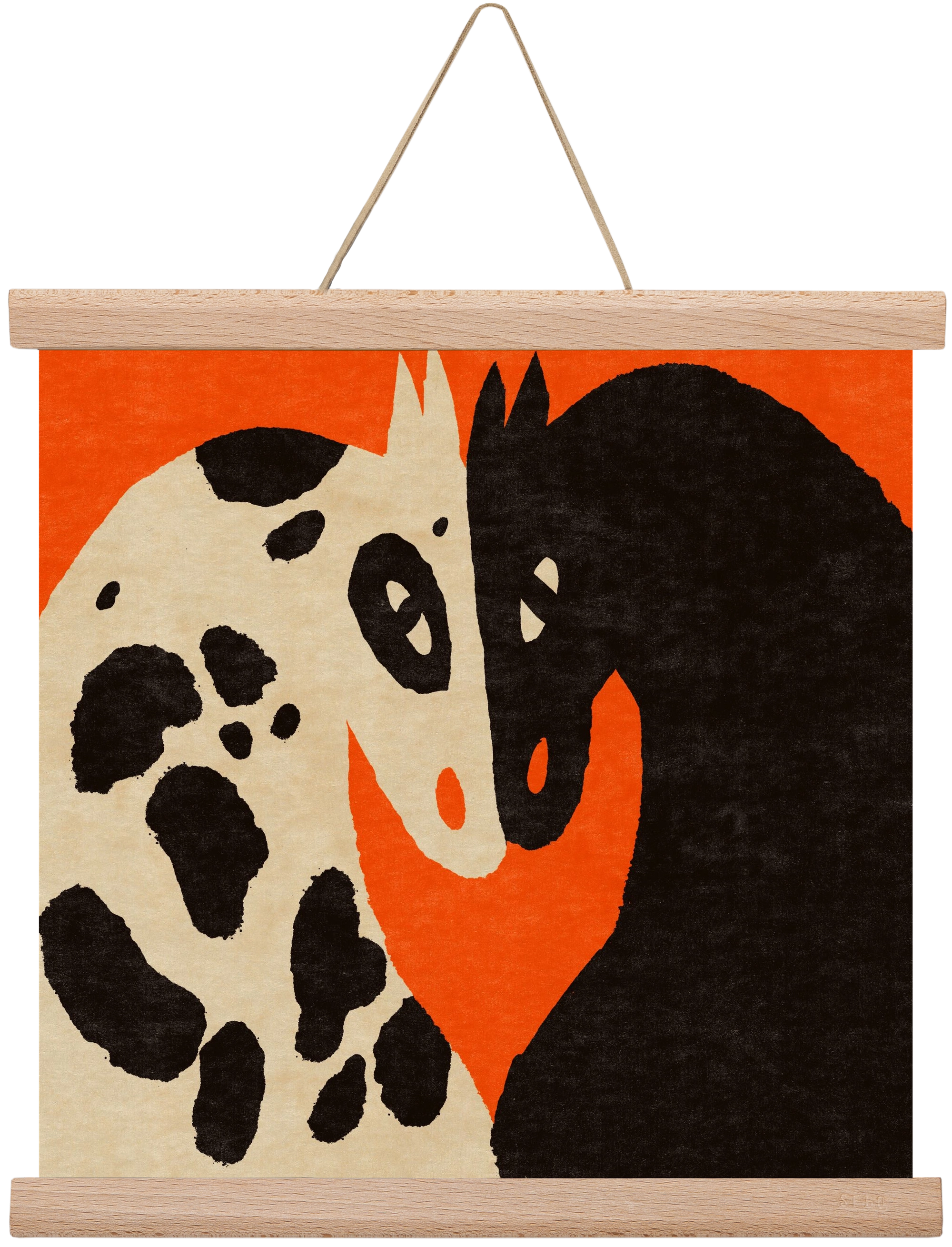 You and me 2., 30x30 cm (30x30 cm), Tölgy akasztó