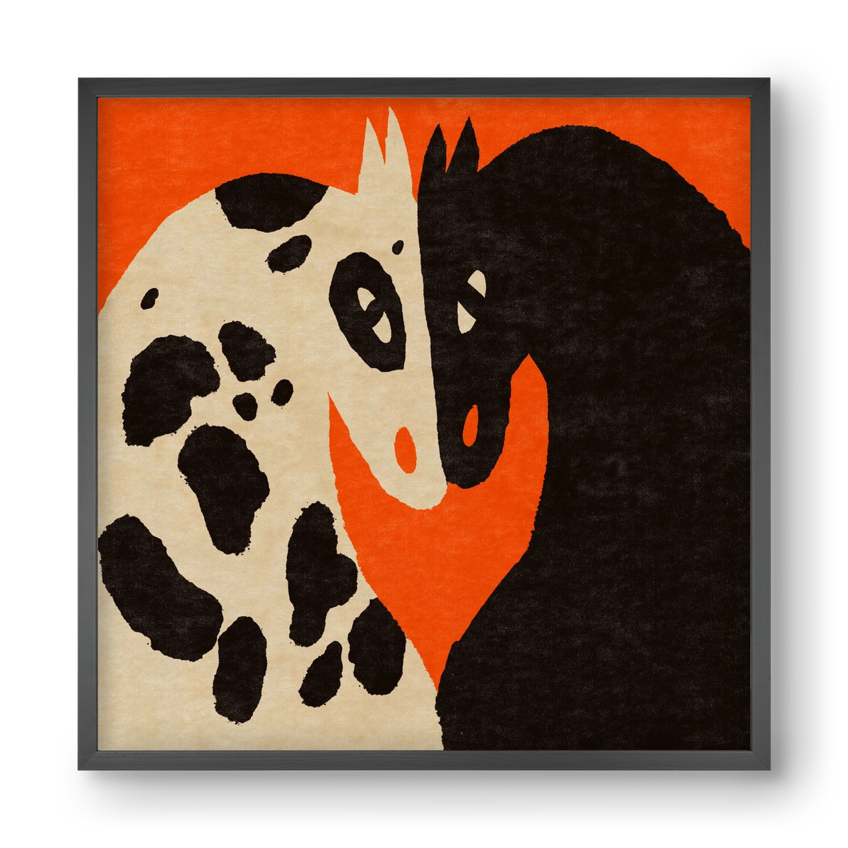 You and me 2., 40x40 cm (40x40 cm), Fekete keret