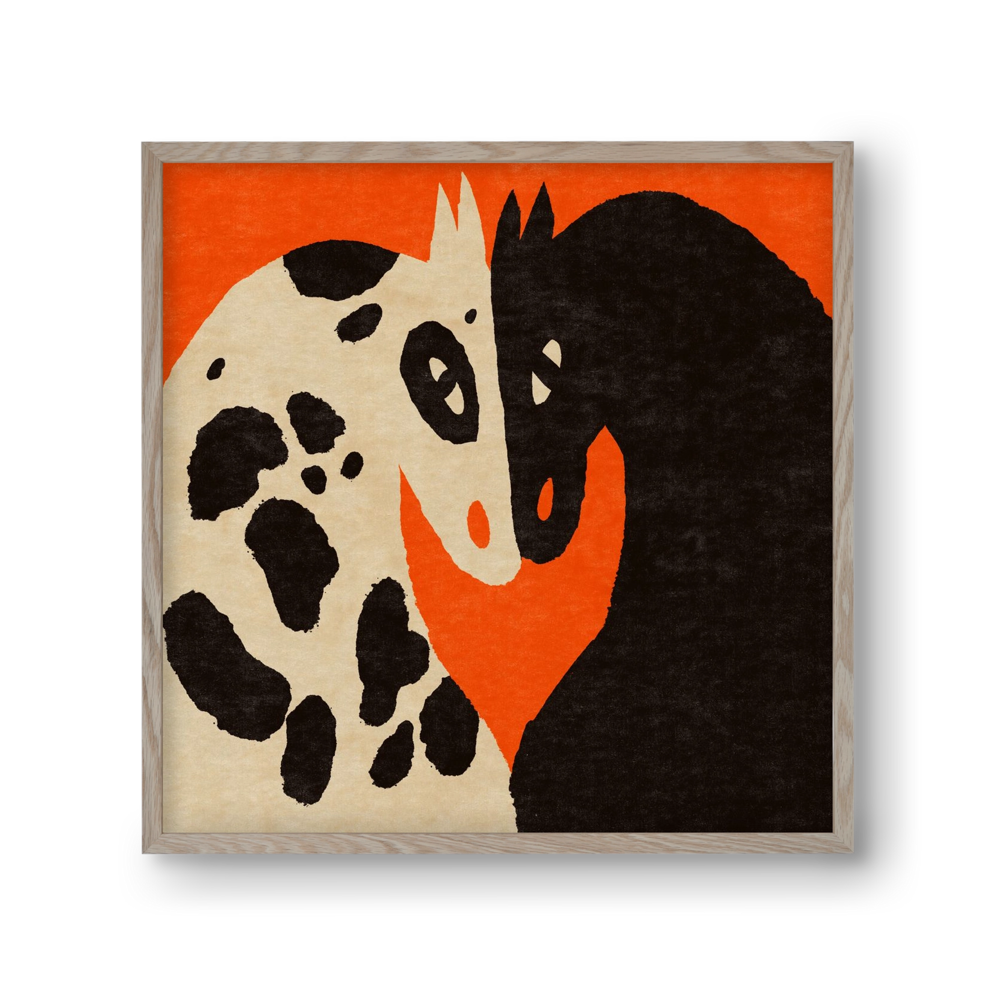 You and me 2., 30x30 cm (30x30 cm), Tölgy keret