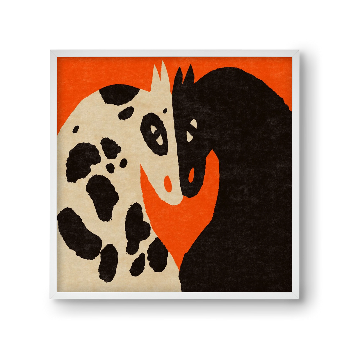 You and me 2., 30x30 cm (30x30 cm), Fehér keret