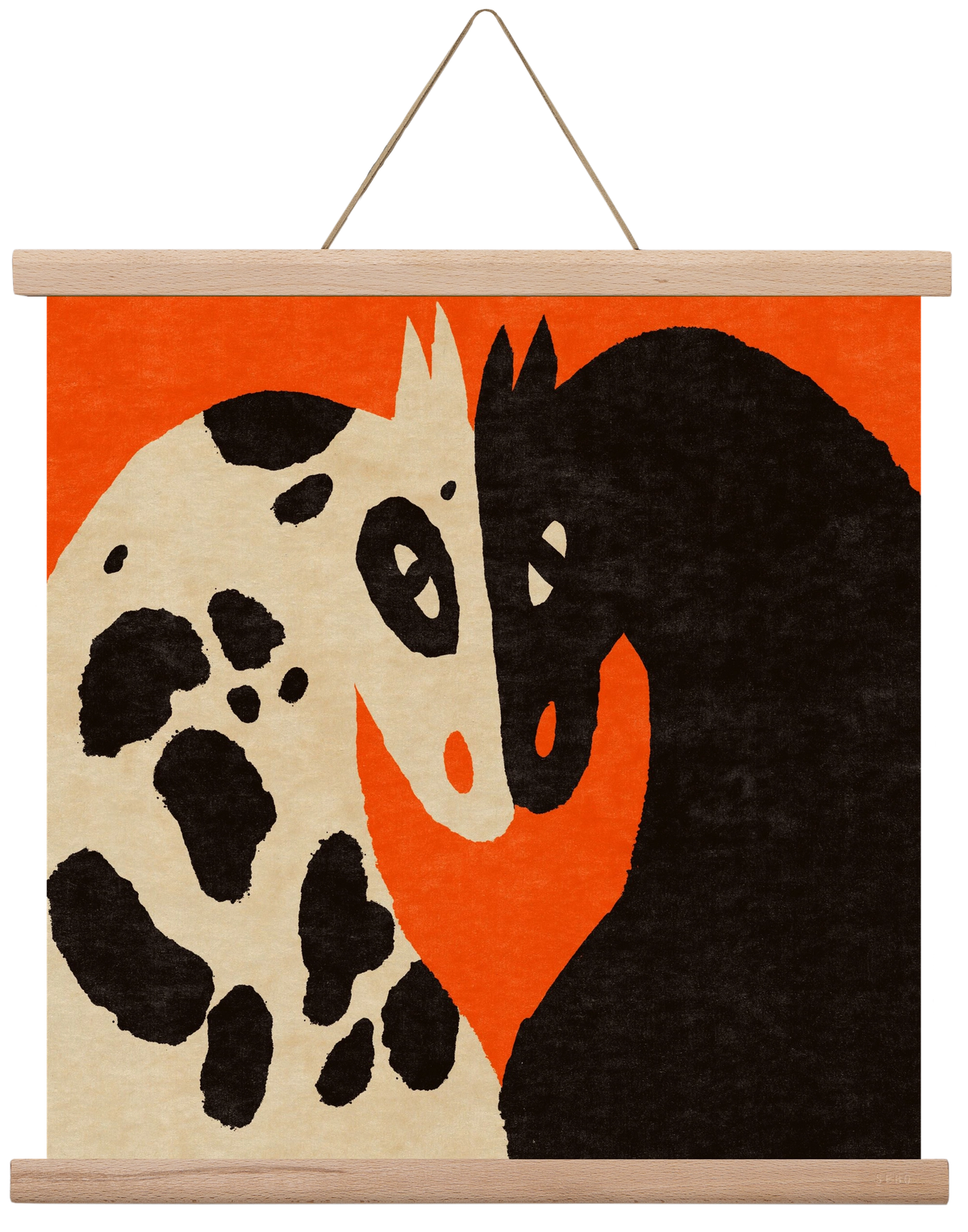 You and me 2., 40x40 cm (40x40 cm), Tölgy akasztó