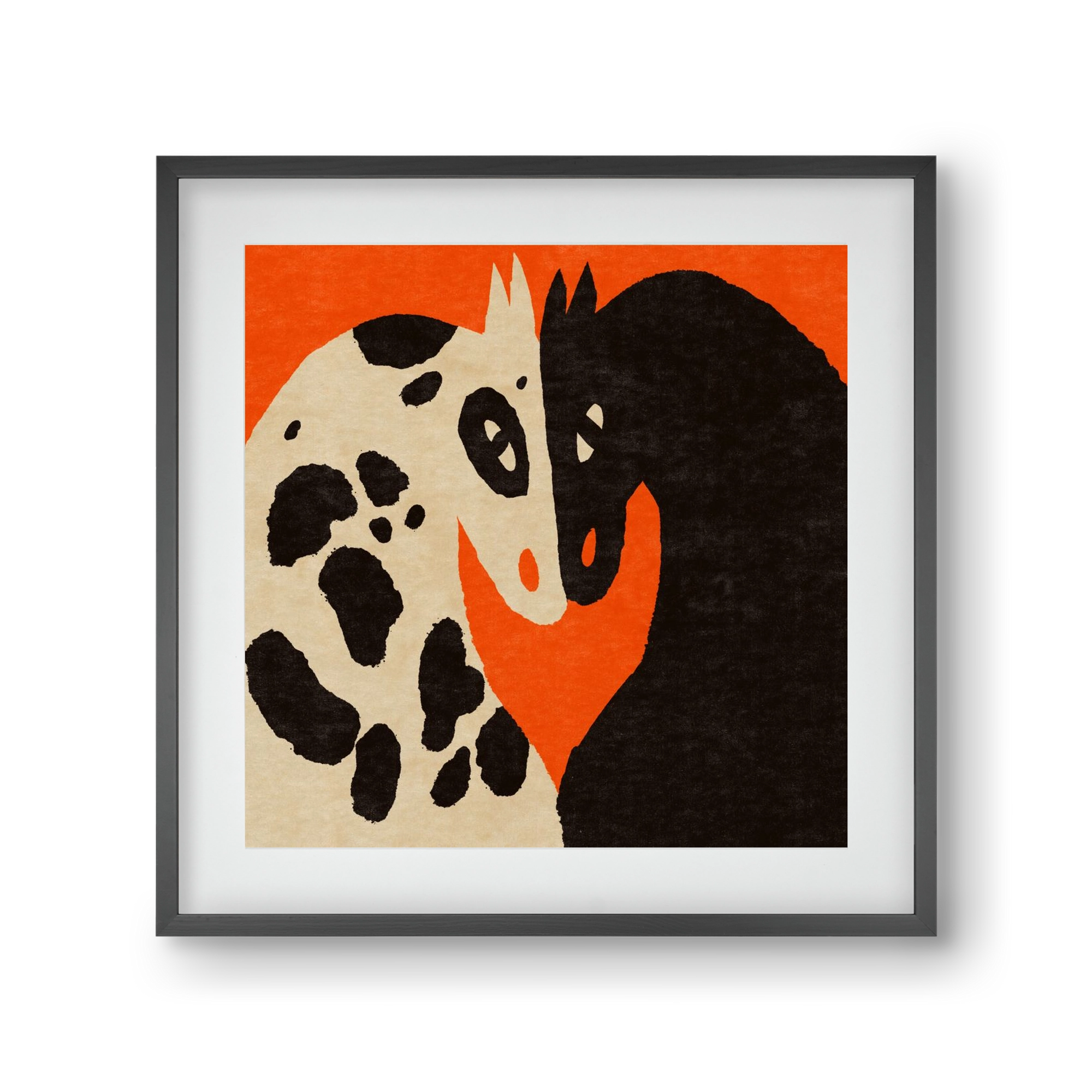 You and me 2., 30x30 cm (20x20 cm), Fekete keret, paszpartuval