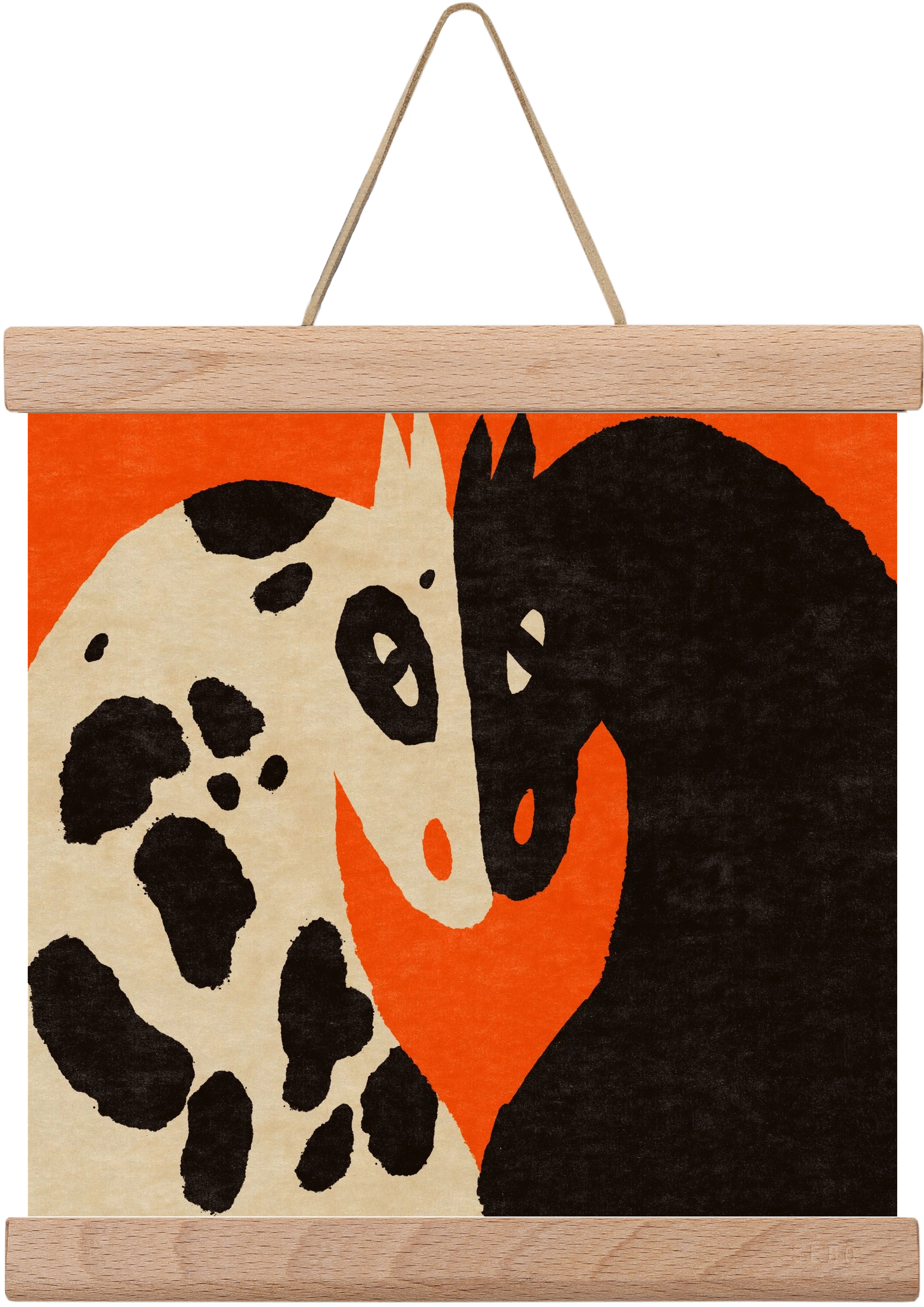 You and me 2., 20x20 cm (20x20 cm), Tölgy akasztó