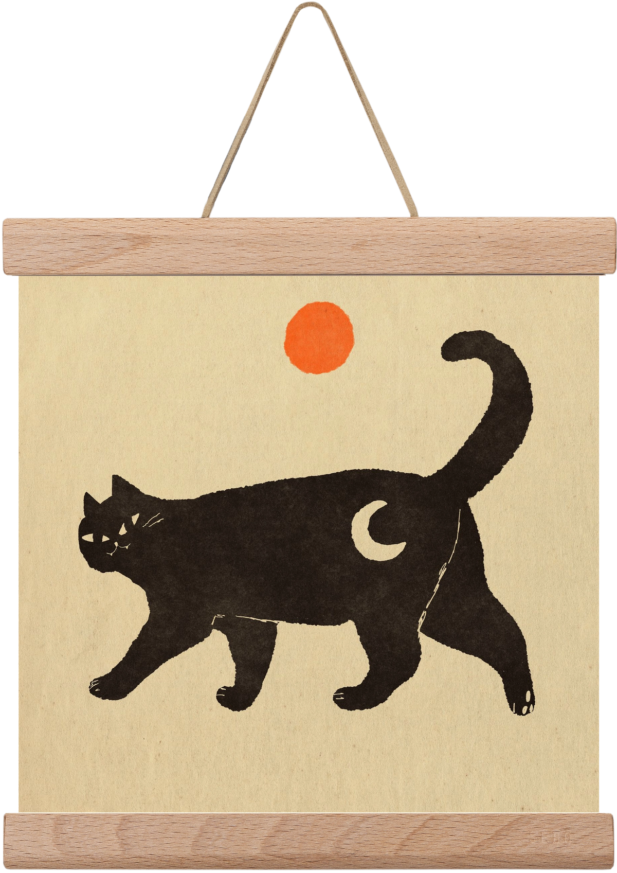 Mooncat, 20x20 cm (20x20 cm), Tölgy akasztó