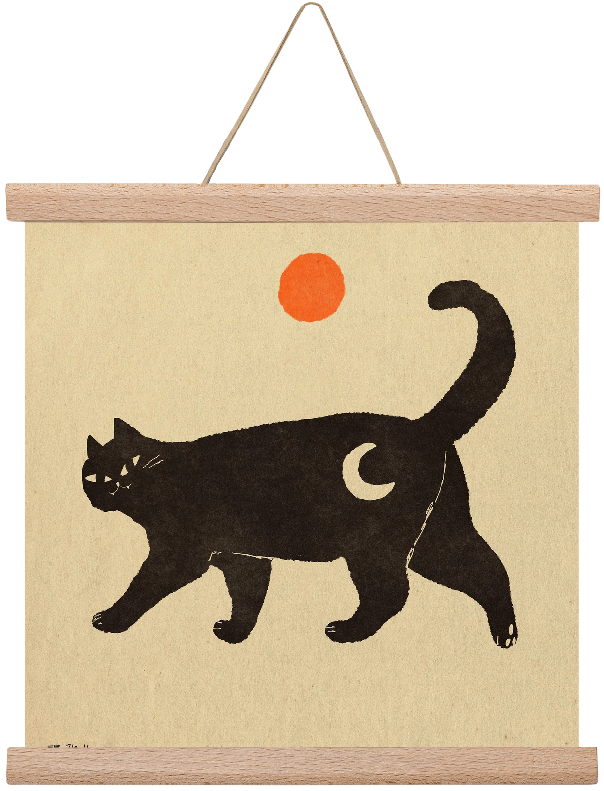 Mooncat, 30x30 cm (30x30 cm), Tölgy akasztó