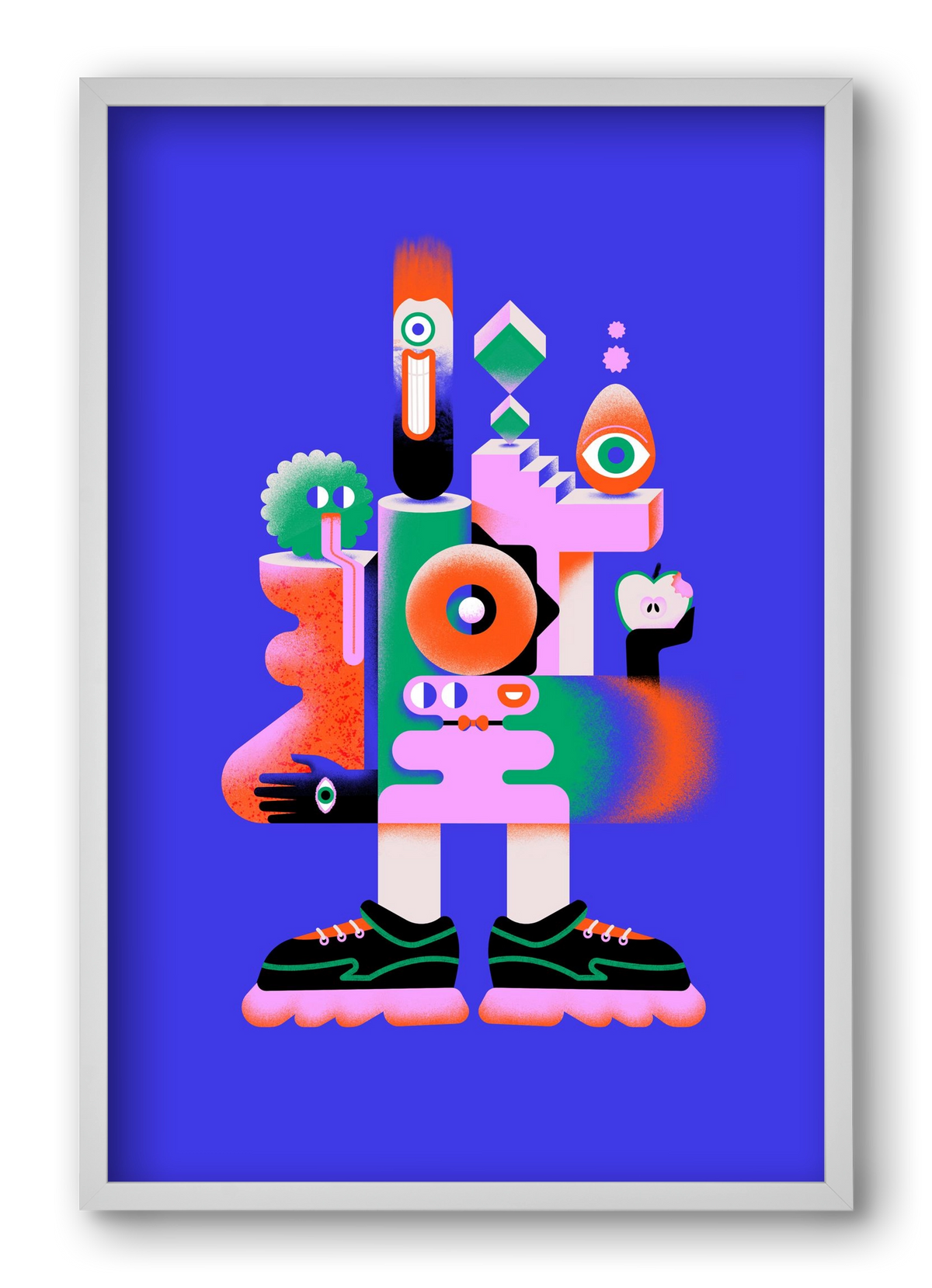 Abstract mecha, 40x60 cm (40x60 cm), Fehér keret