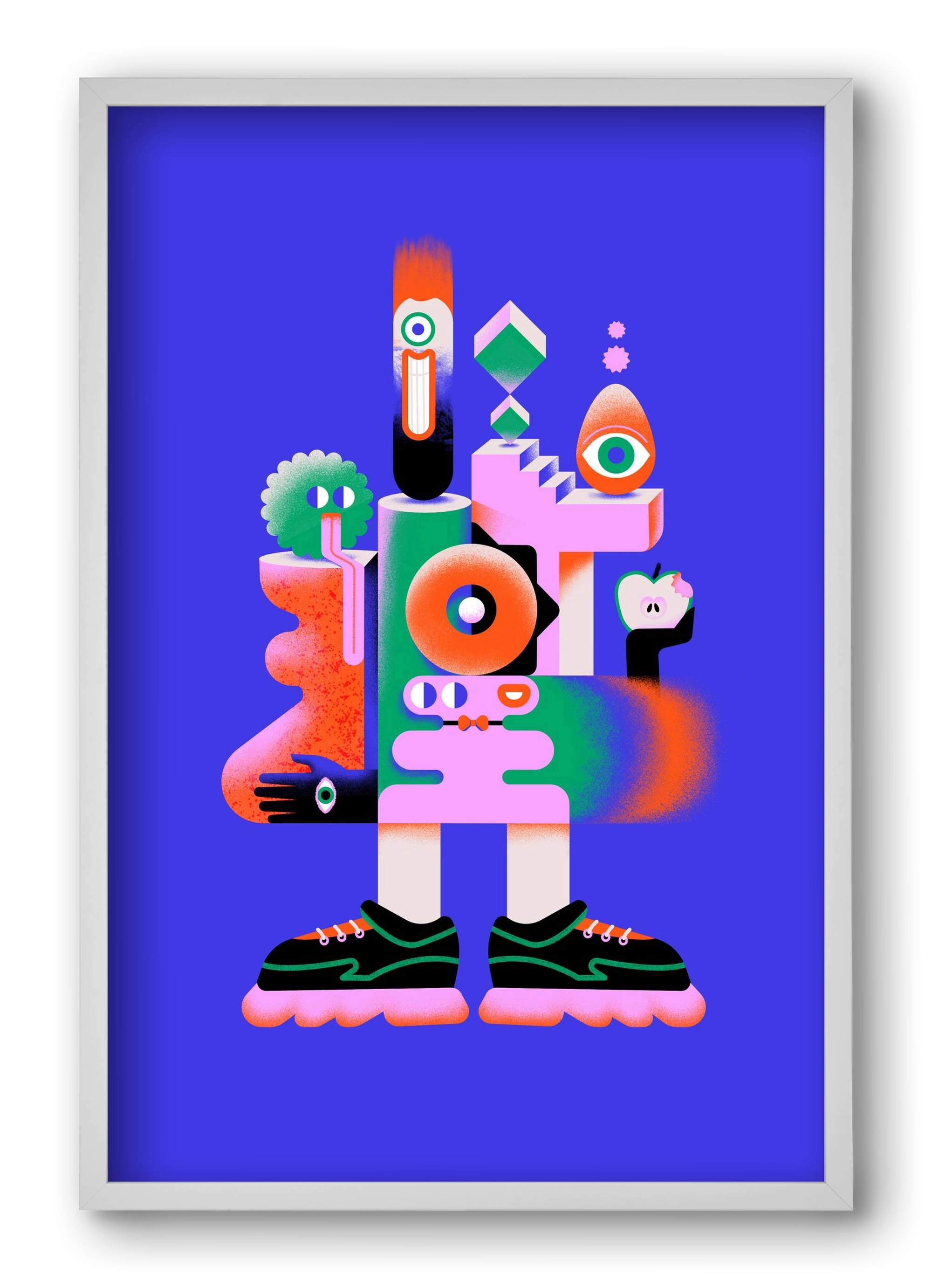 Abstract mecha, 40x60 cm (40x60 cm), Fehér keret