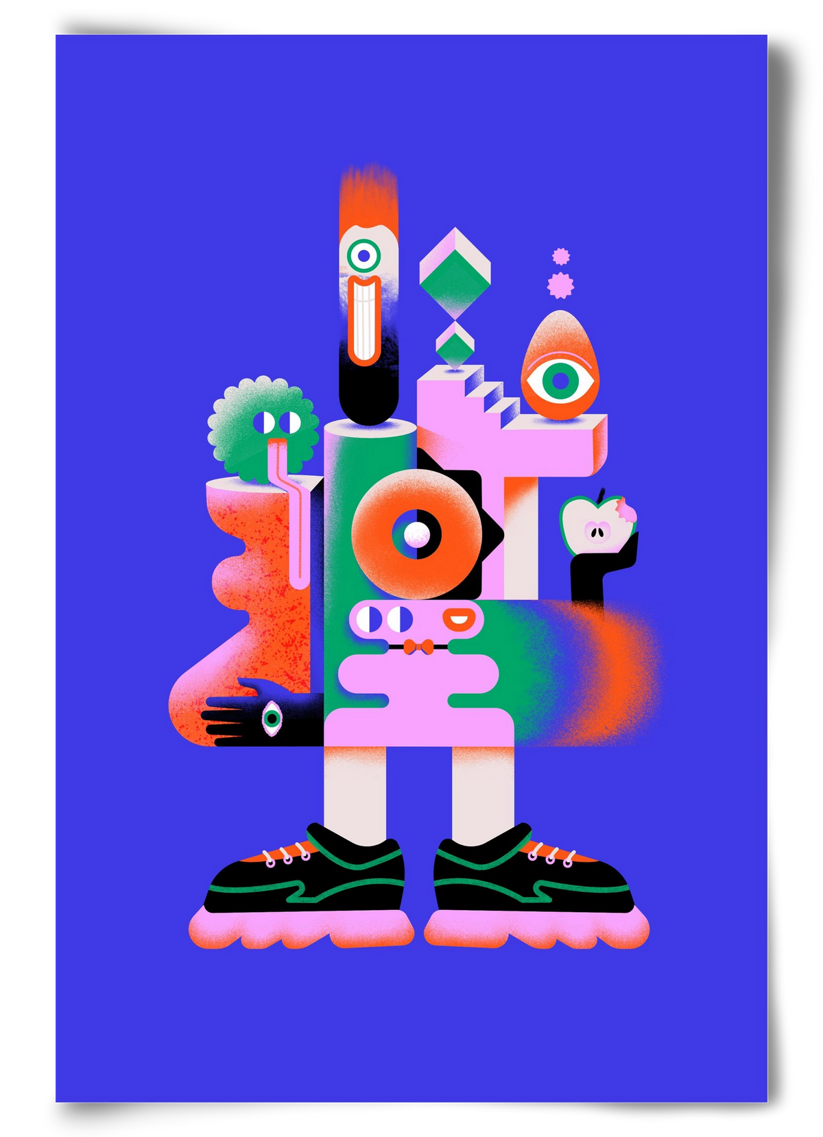 Abstract mecha, 60x90 cm, Keret nélkül