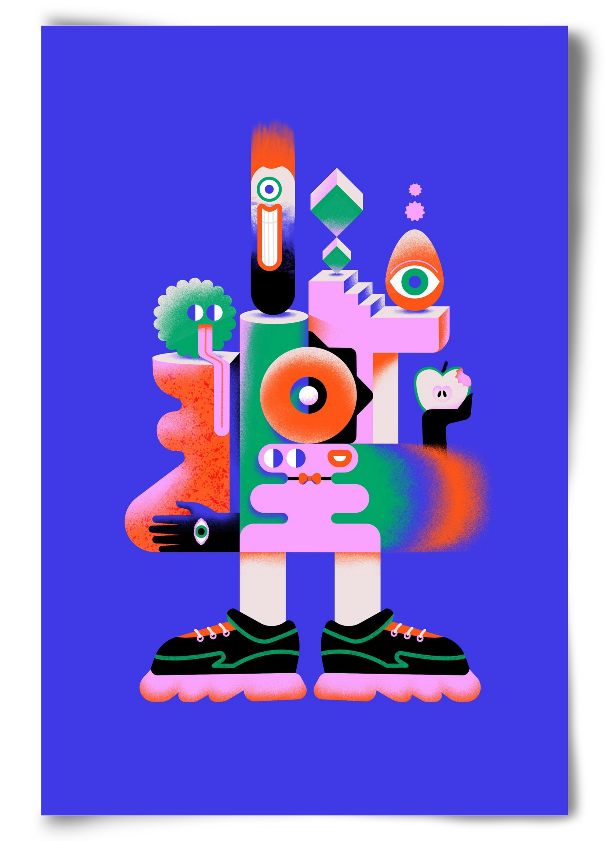 Abstract mecha, 60x90 cm, Keret nélkül