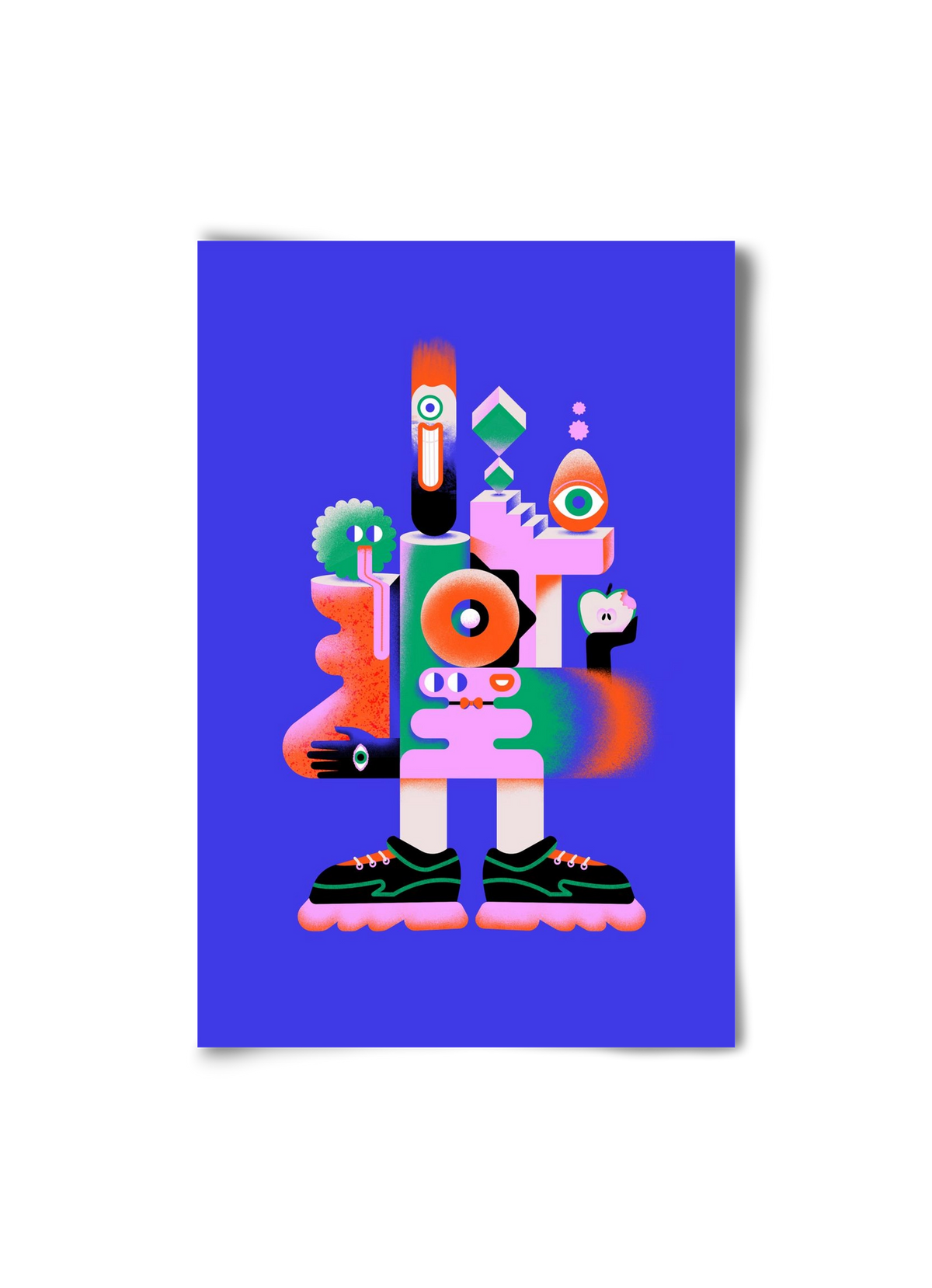 Abstract mecha, 20x30 cm, Keret nélkül