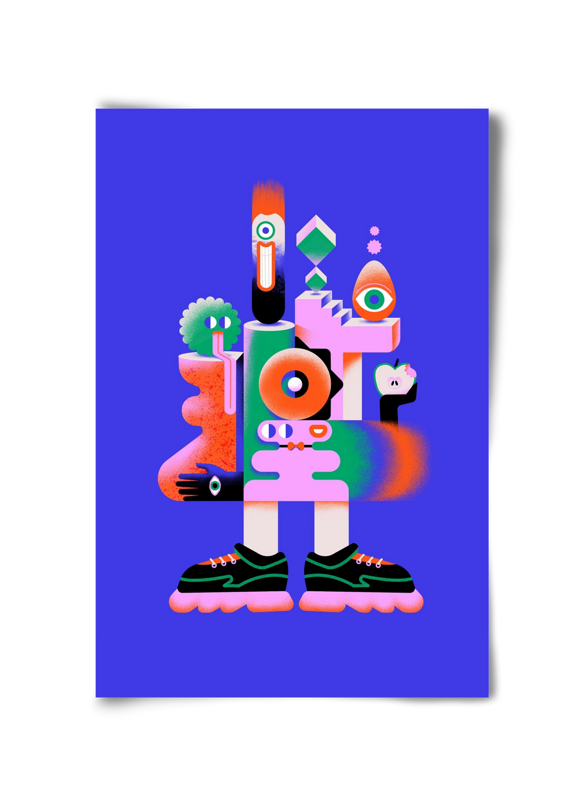 Abstract mecha, 30x45 cm, Keret nélkül