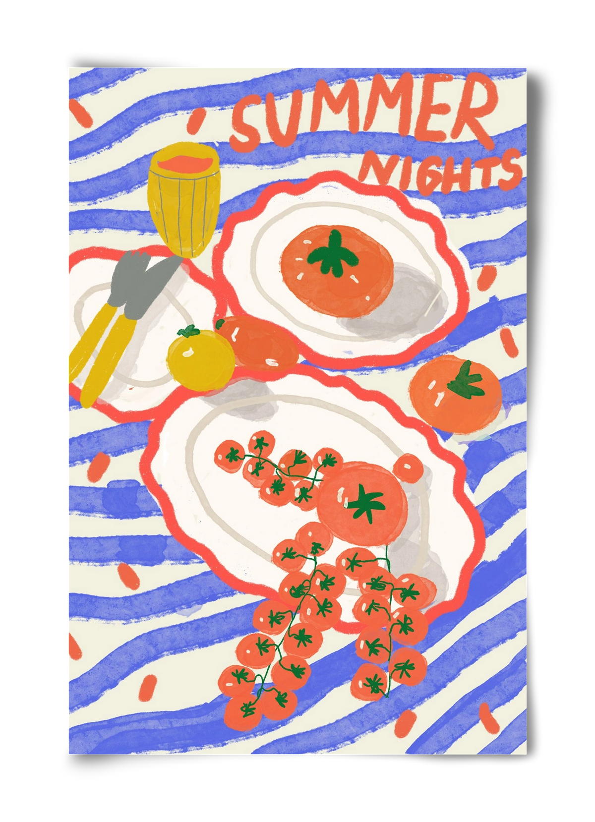 Summer Nights , 40x60 cm, Keret nélkül