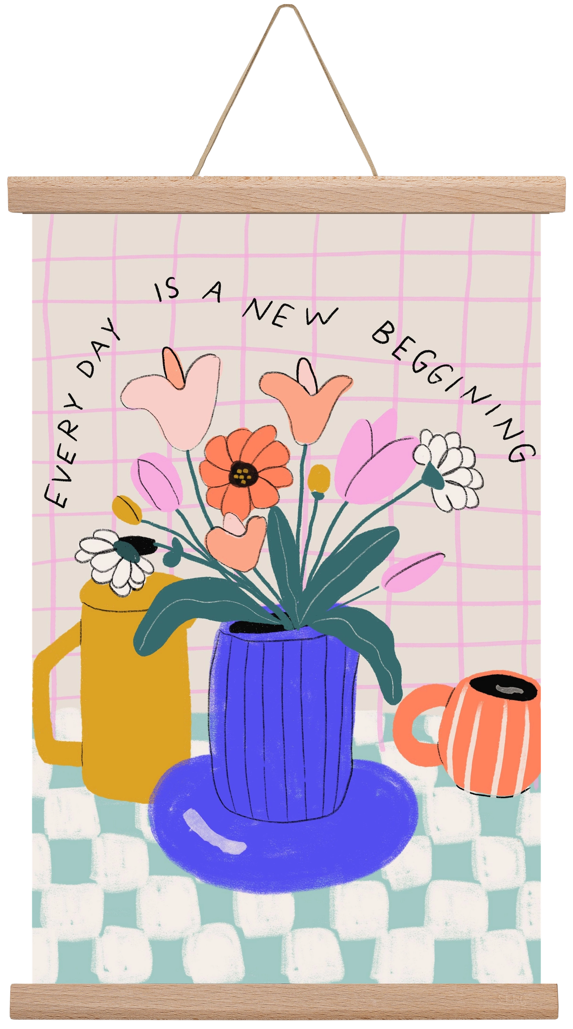 New Beginning , 30x45 cm (30x45 cm), Tölgy akasztó