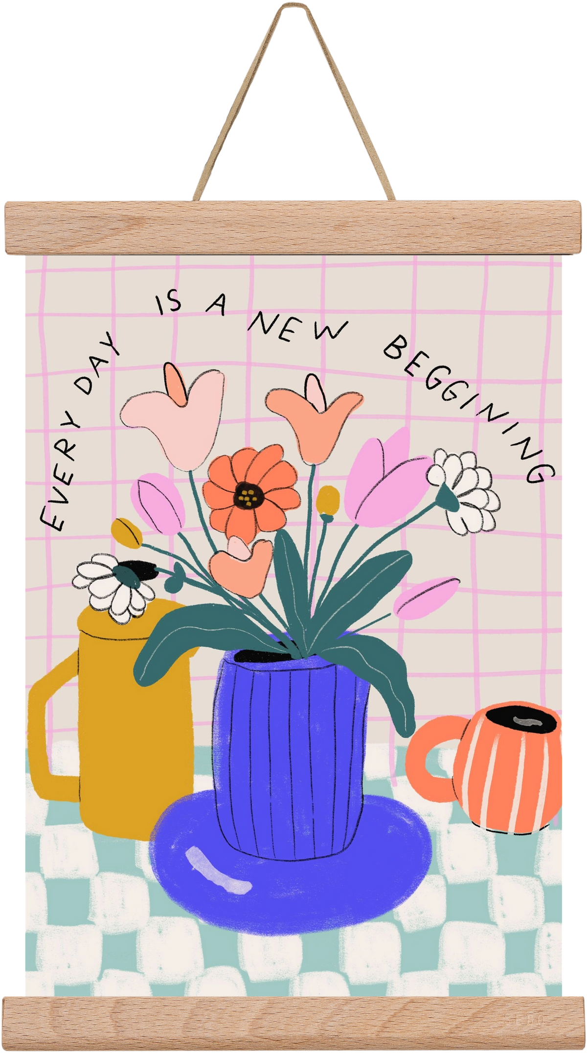 New Beginning , 20x30 cm (20x30 cm), Tölgy akasztó