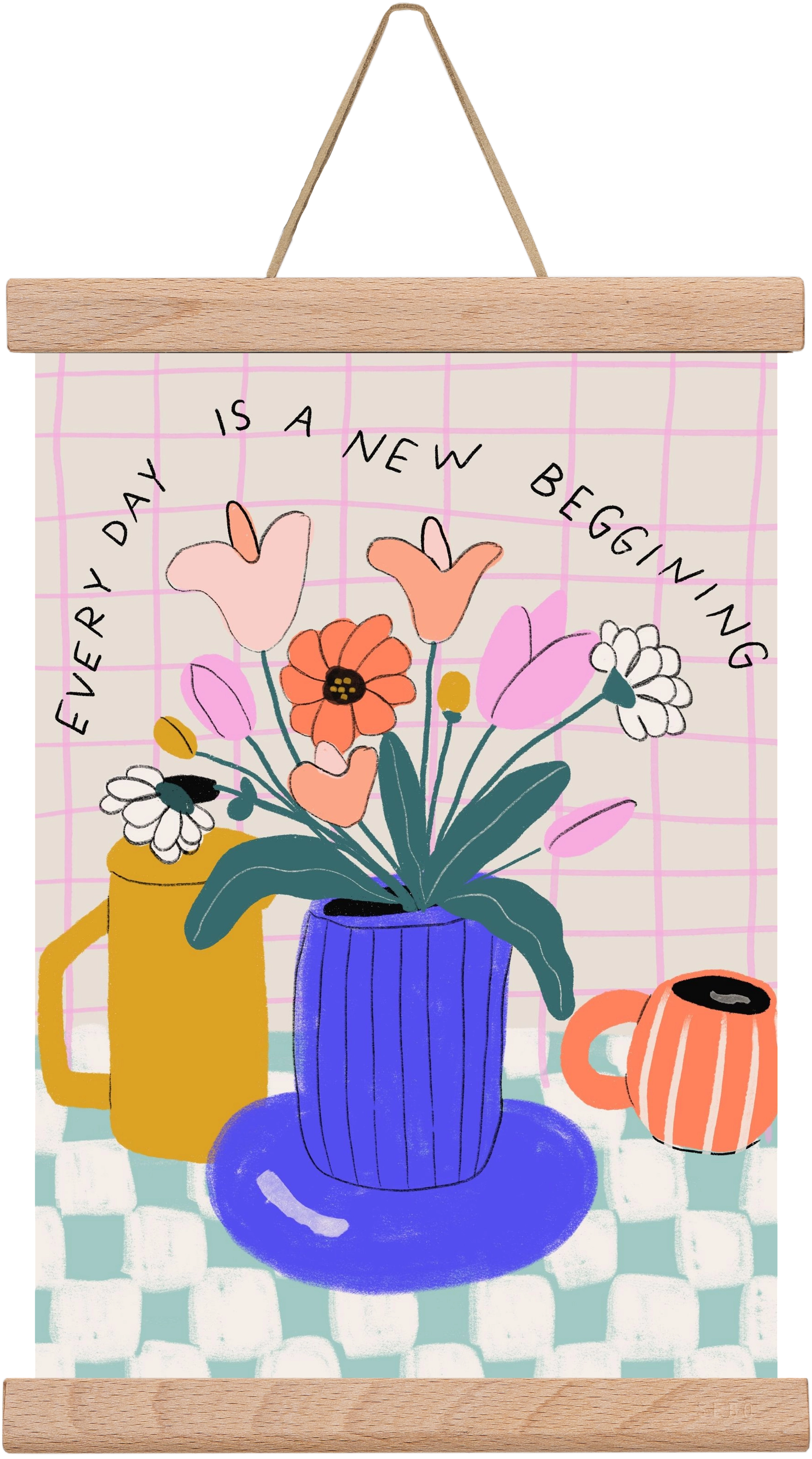 New Beginning , 20x30 cm (20x30 cm), Tölgy akasztó