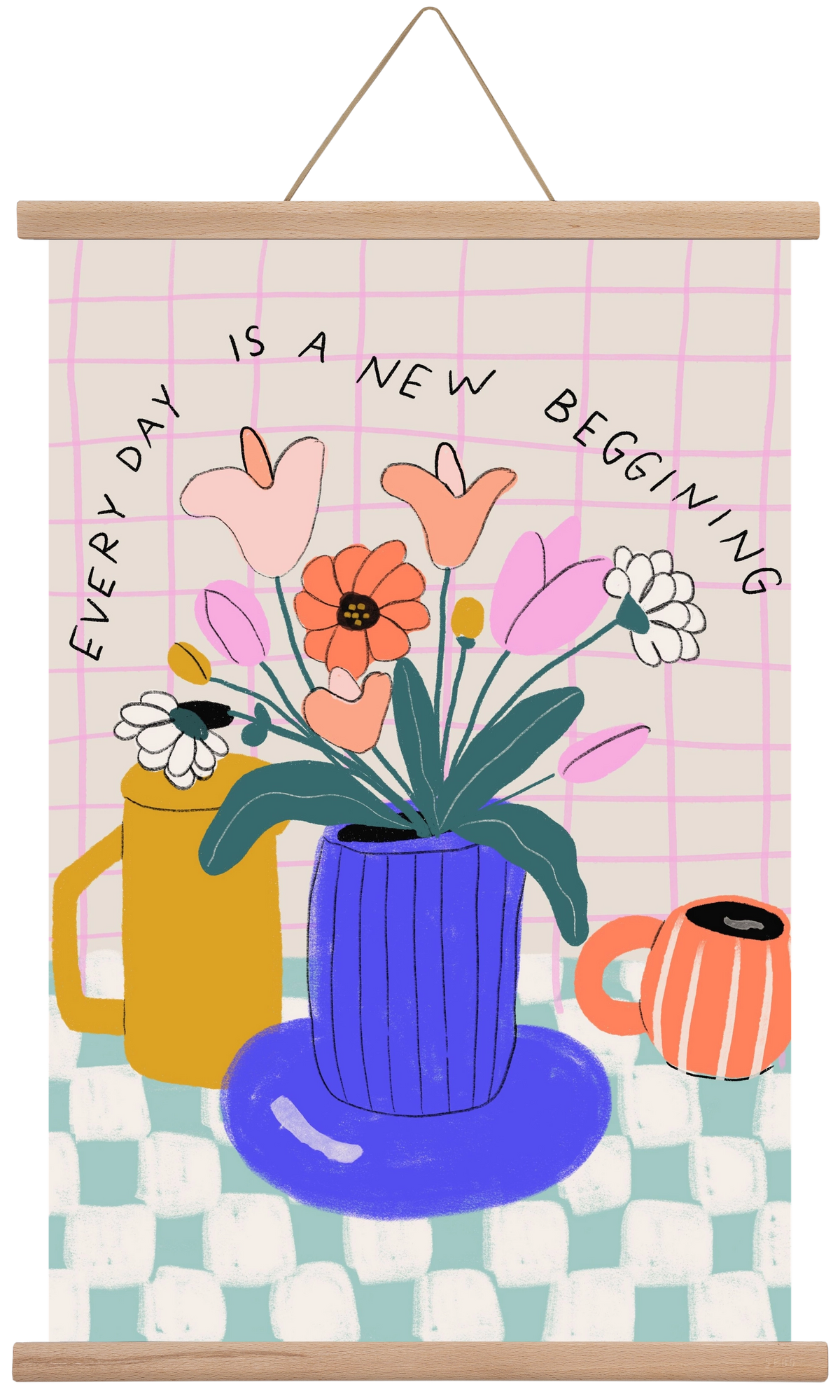 New Beginning , 40x60 cm (40x60 cm), Tölgy akasztó