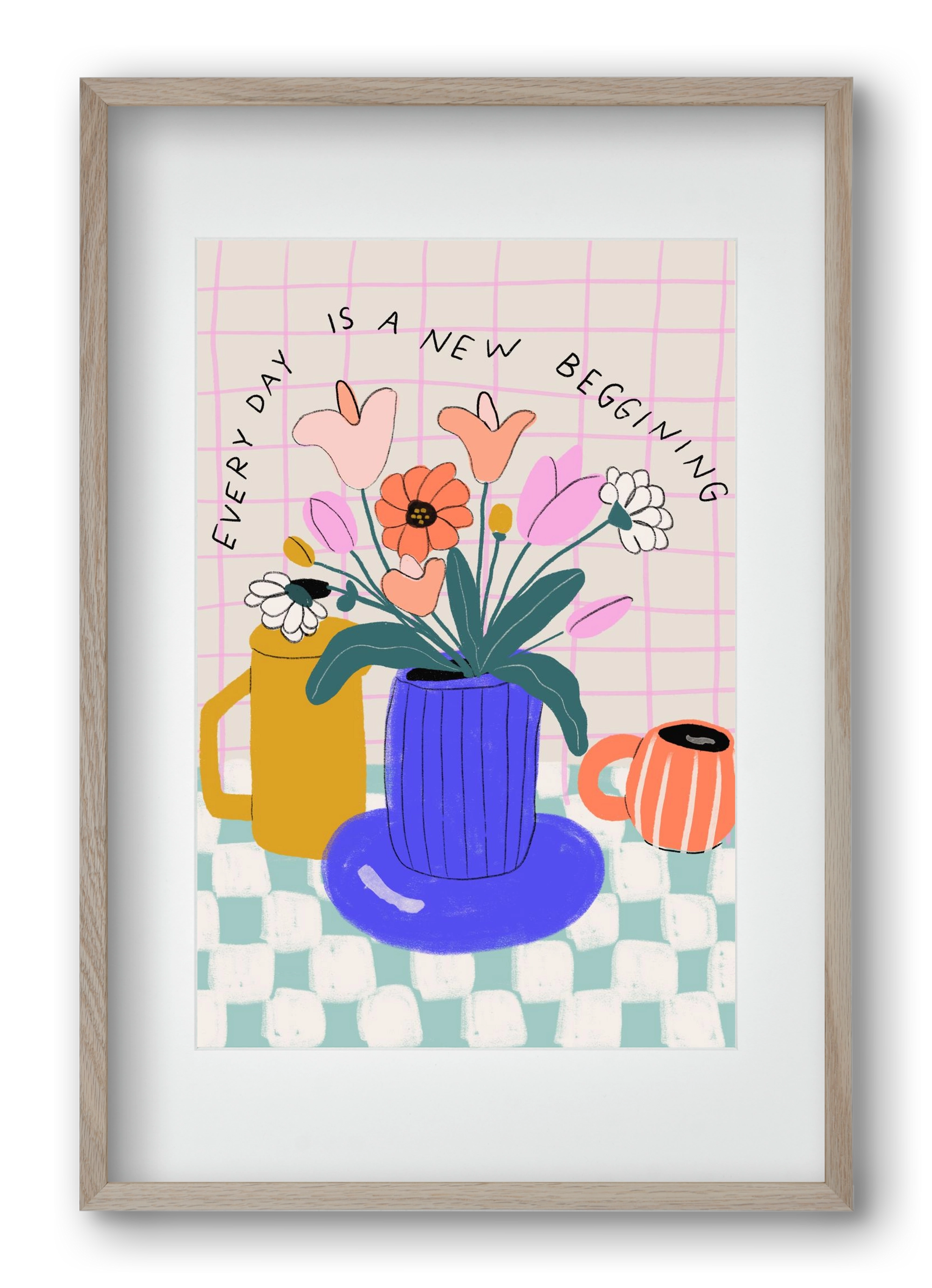 New Beginning , 40x60 cm (30x45 cm), Tölgy keret, paszpartuval