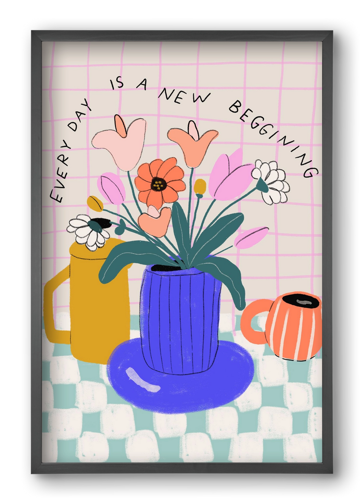 New Beginning , 40x60 cm (40x60 cm), Fekete keret