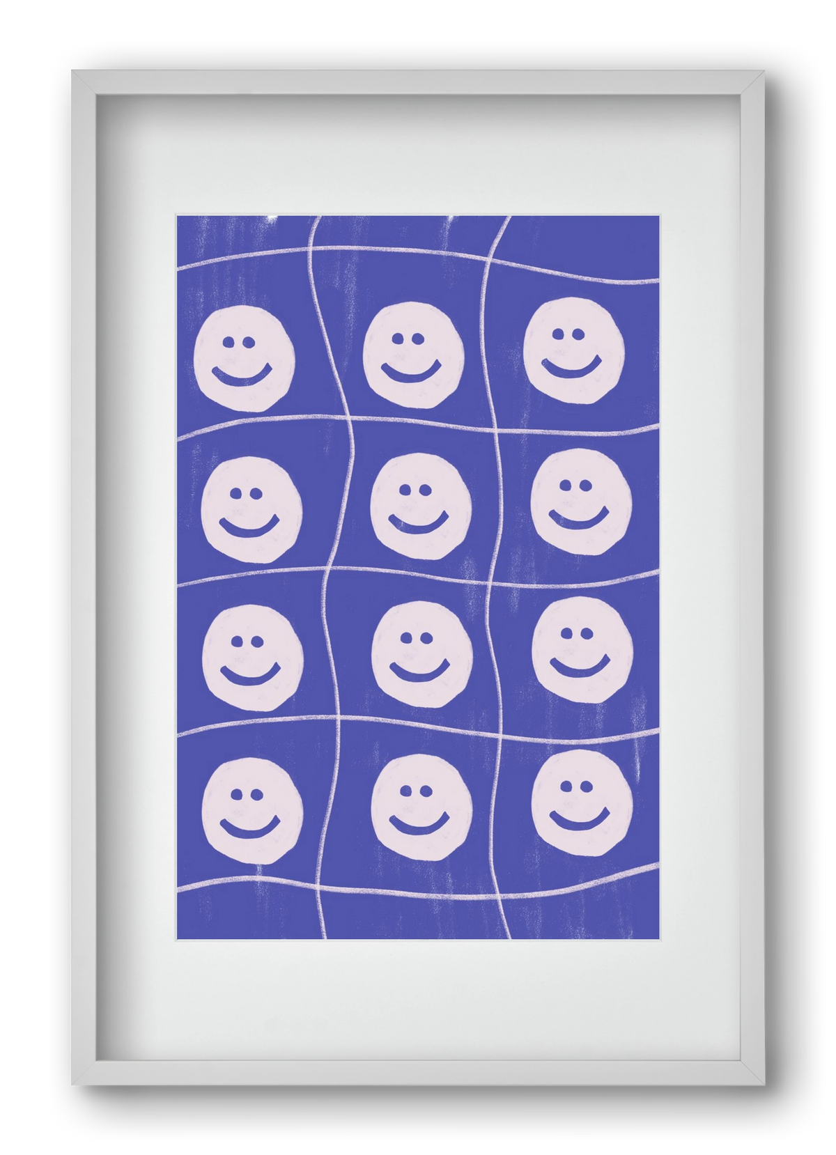 Smile , 40x60 cm (30x45 cm), Fehér keret, paszpartuval