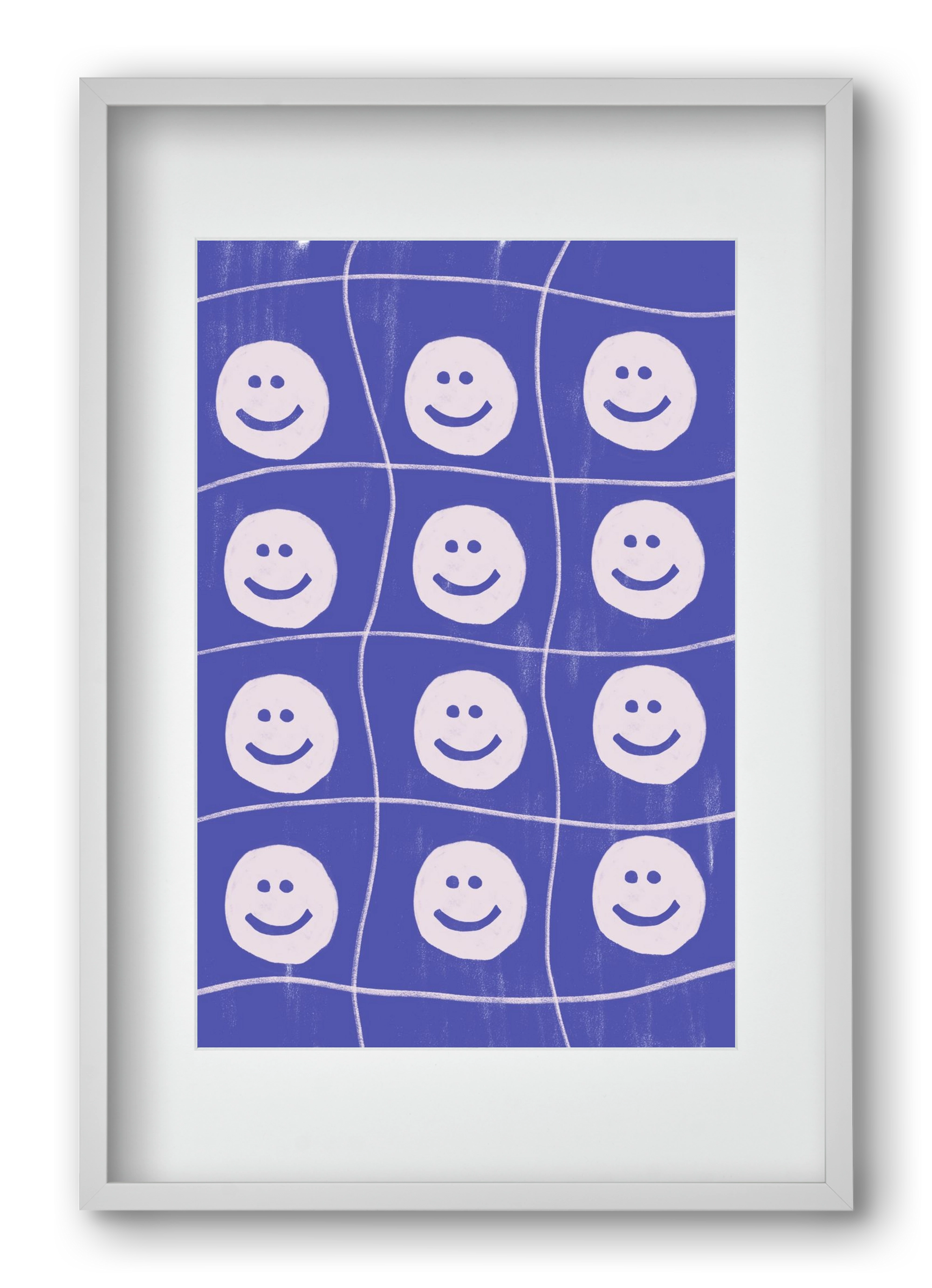 Smile , 40x60 cm (30x45 cm), Fehér keret, paszpartuval