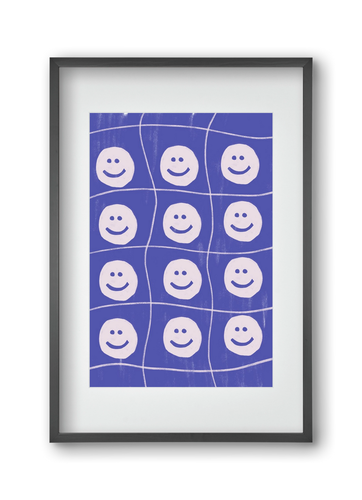 Smile , 30x45 cm (20x30 cm), Fekete keret, paszpartuval