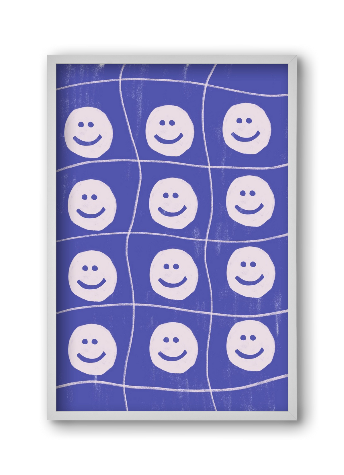 Smile , 30x45 cm (30x45 cm), Fehér keret