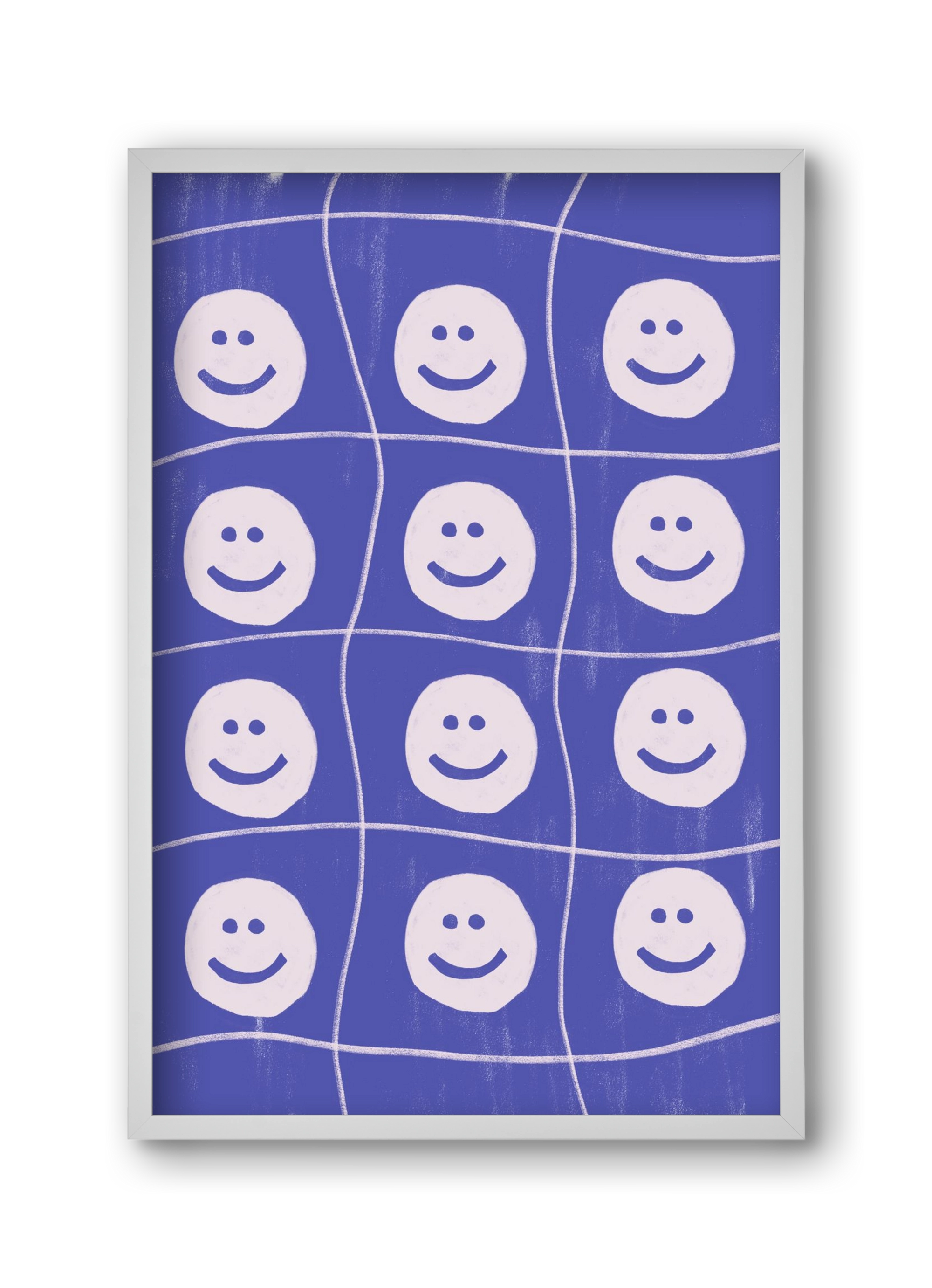 Smile , 30x45 cm (30x45 cm), Fehér keret