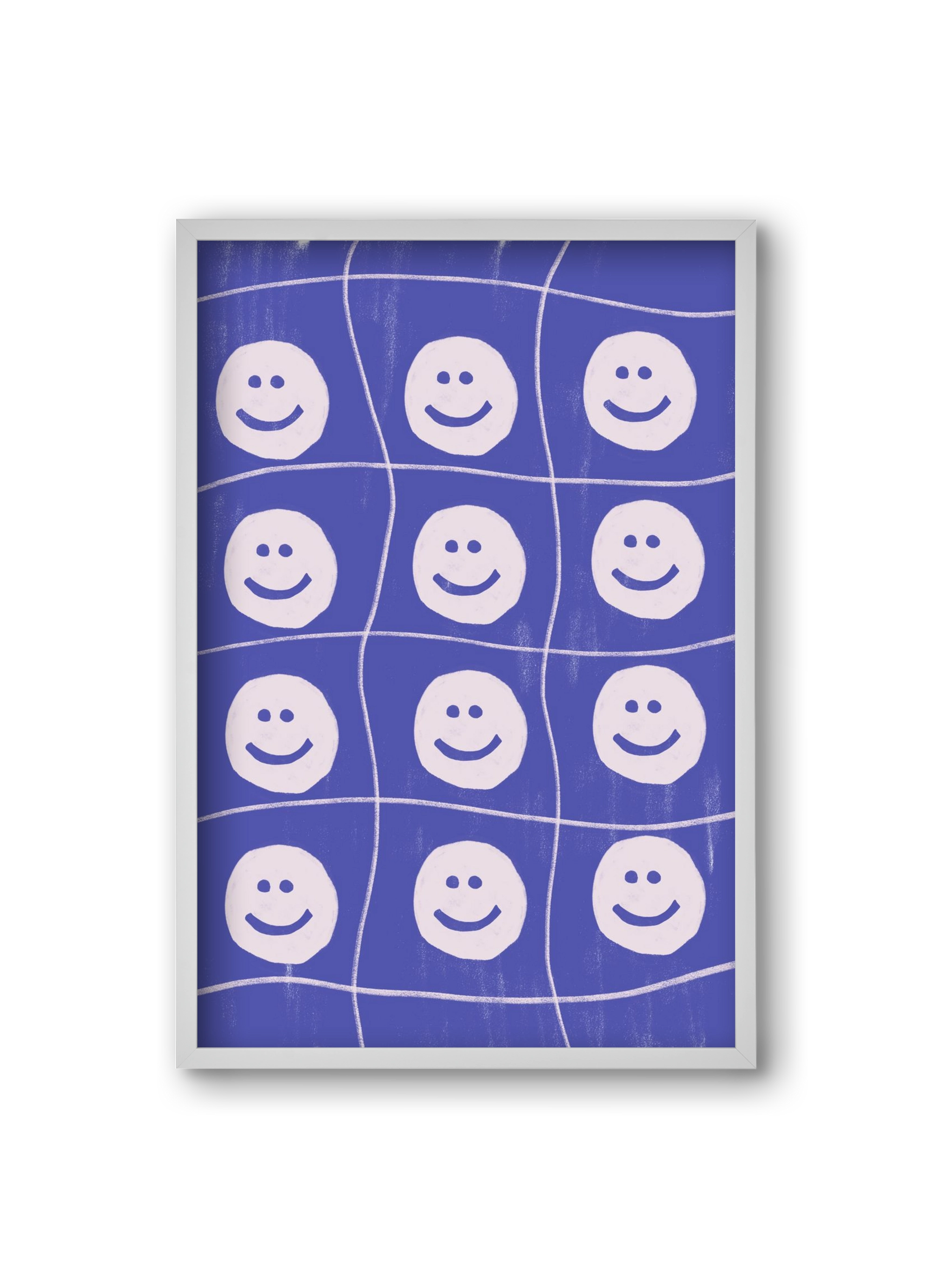 Smile , 20x30 cm (20x30 cm), Fehér keret