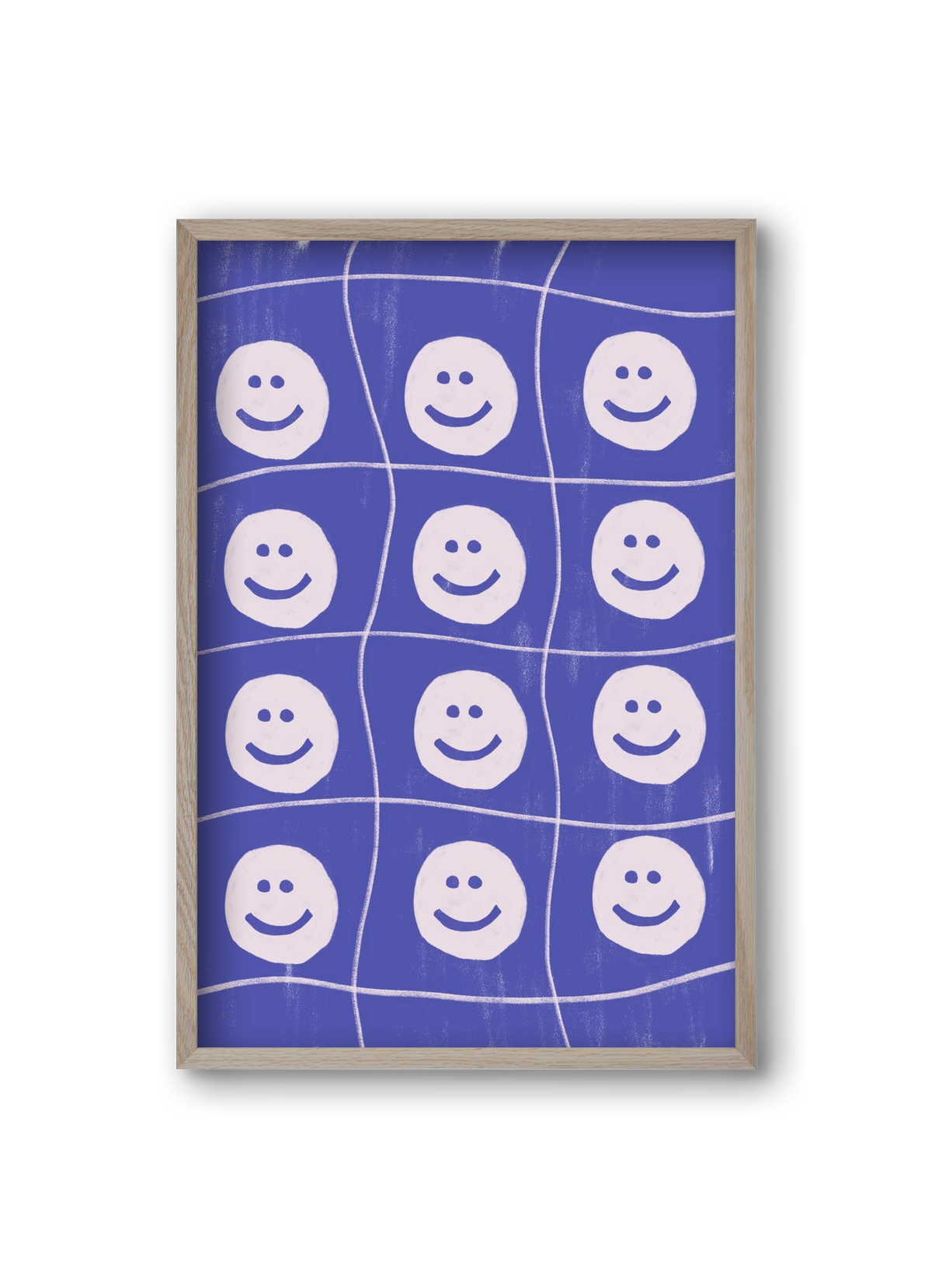 Smile , 20x30 cm (20x30 cm), Tölgy keret