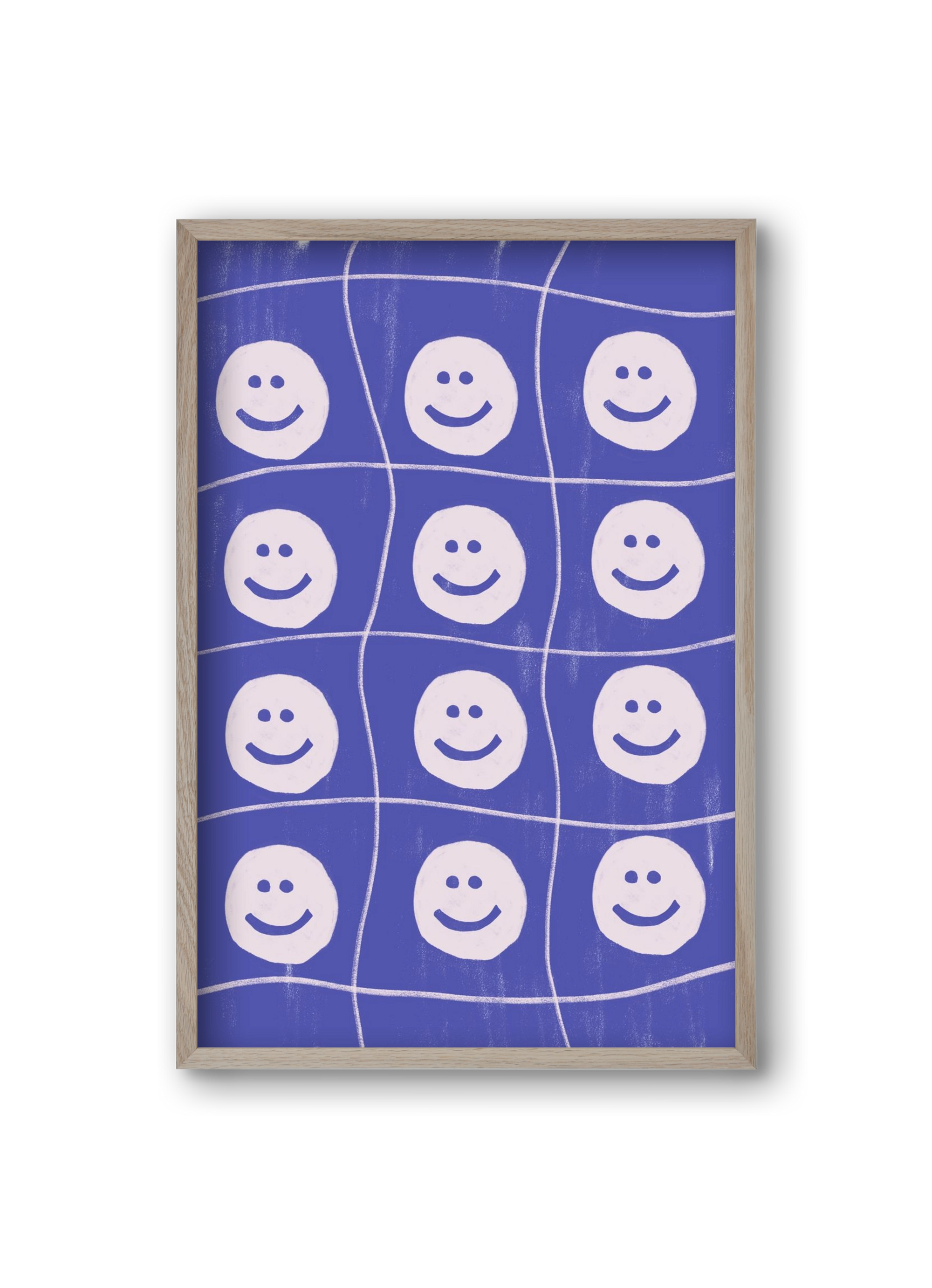 Smile , 20x30 cm (20x30 cm), Tölgy keret