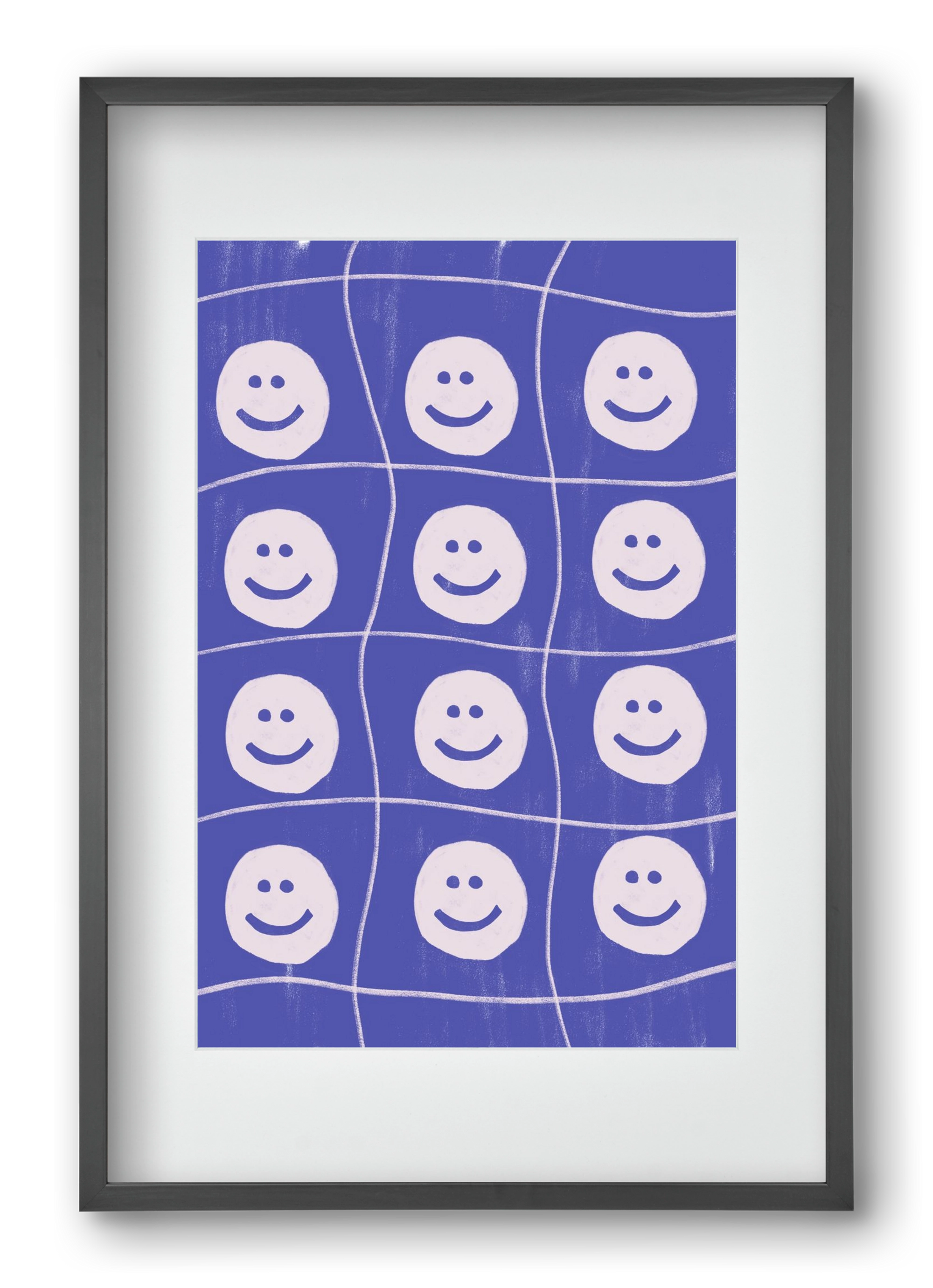 Smile , 40x60 cm (30x45 cm), Fekete keret, paszpartuval