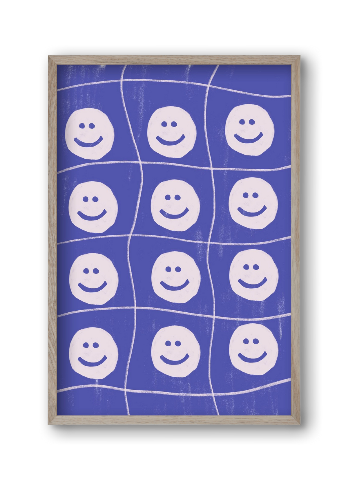 Smile , 30x45 cm (30x45 cm), Tölgy keret