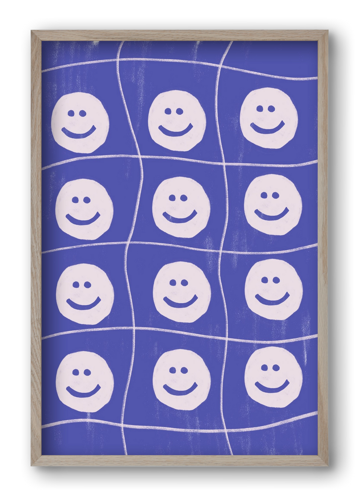 Smile , 40x60 cm (40x60 cm), Tölgy keret