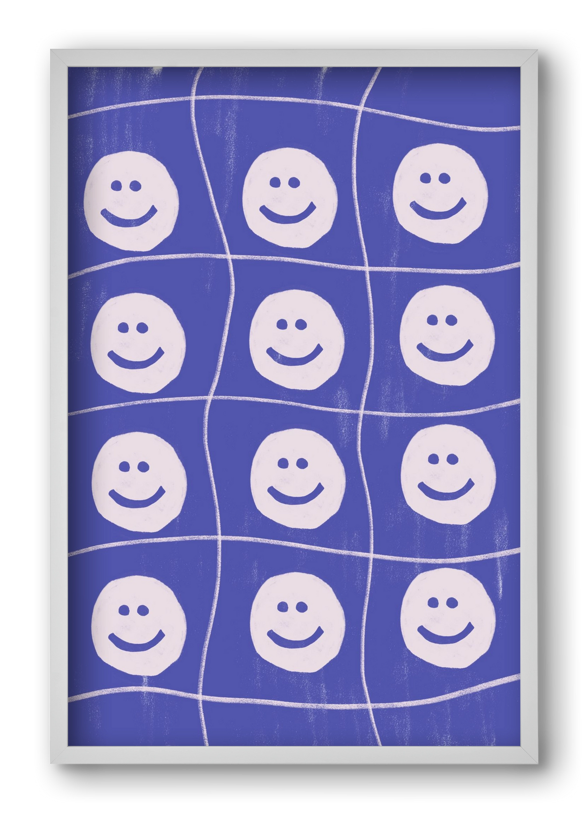 Smile , 40x60 cm (40x60 cm), Fehér keret