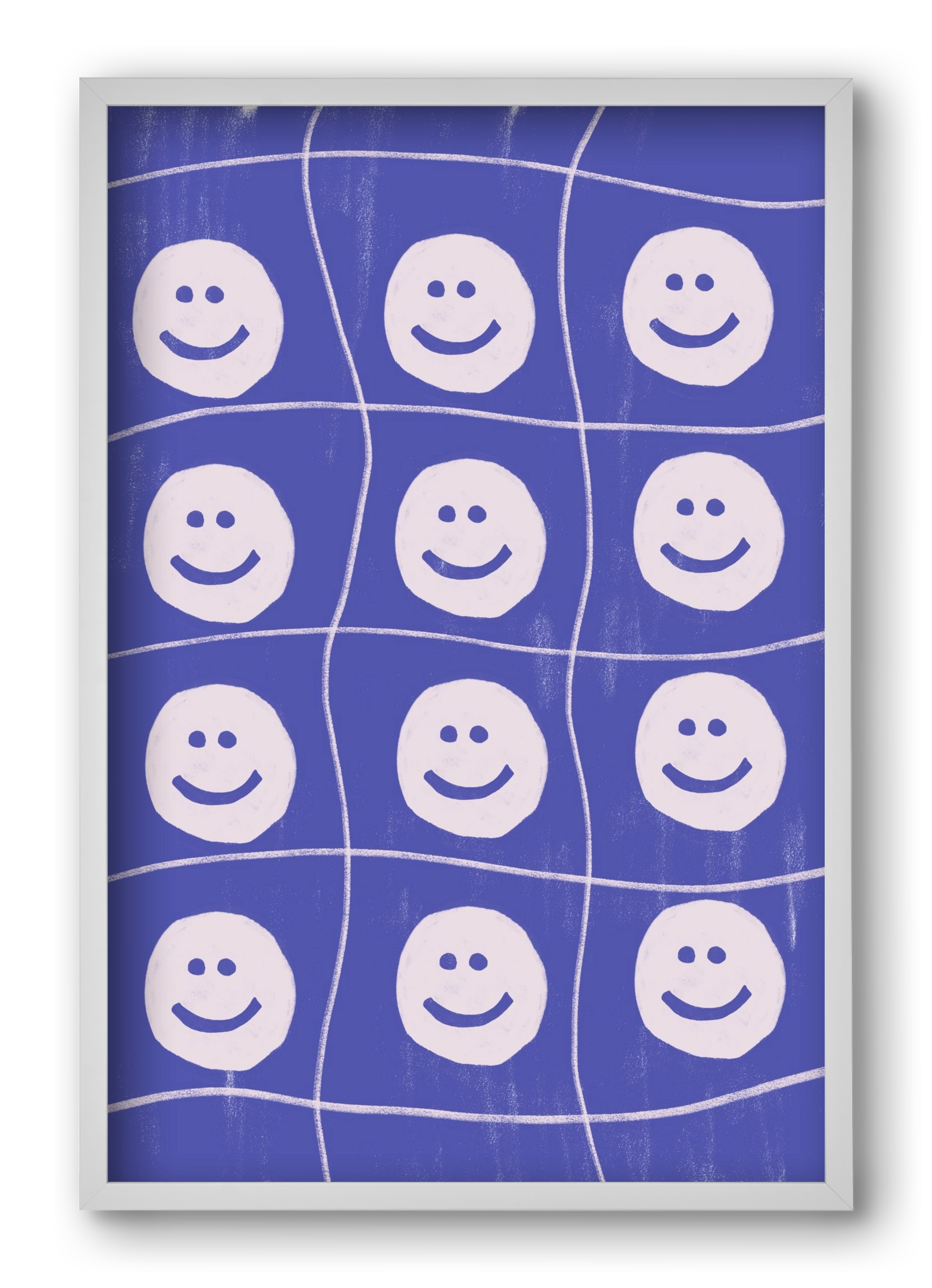 Smile , 40x60 cm (40x60 cm), Fehér keret