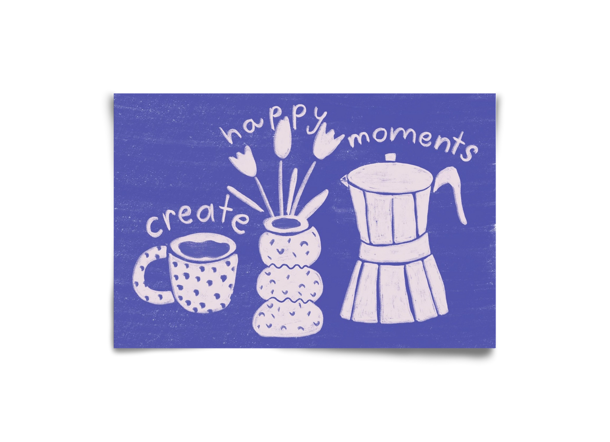 Happy Moments , 30x20 cm, Keret nélkül