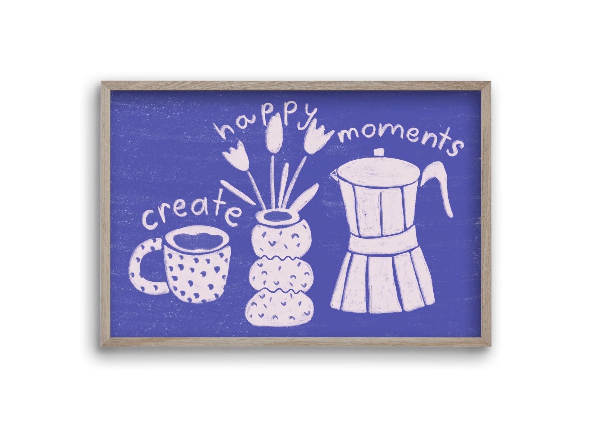 Happy Moments , 30x20 cm (30x20 cm), Tölgy keret