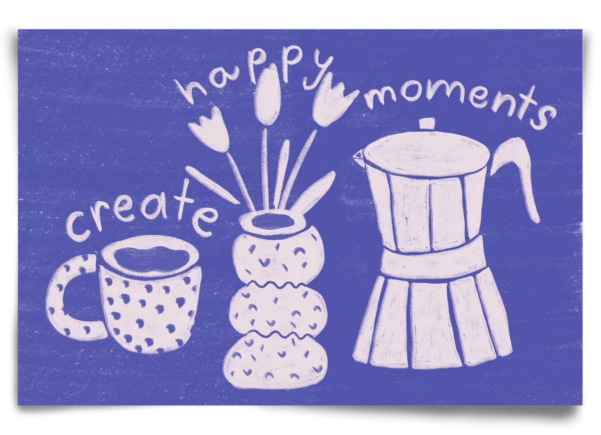 Happy Moments , 90x60 cm, Keret nélkül