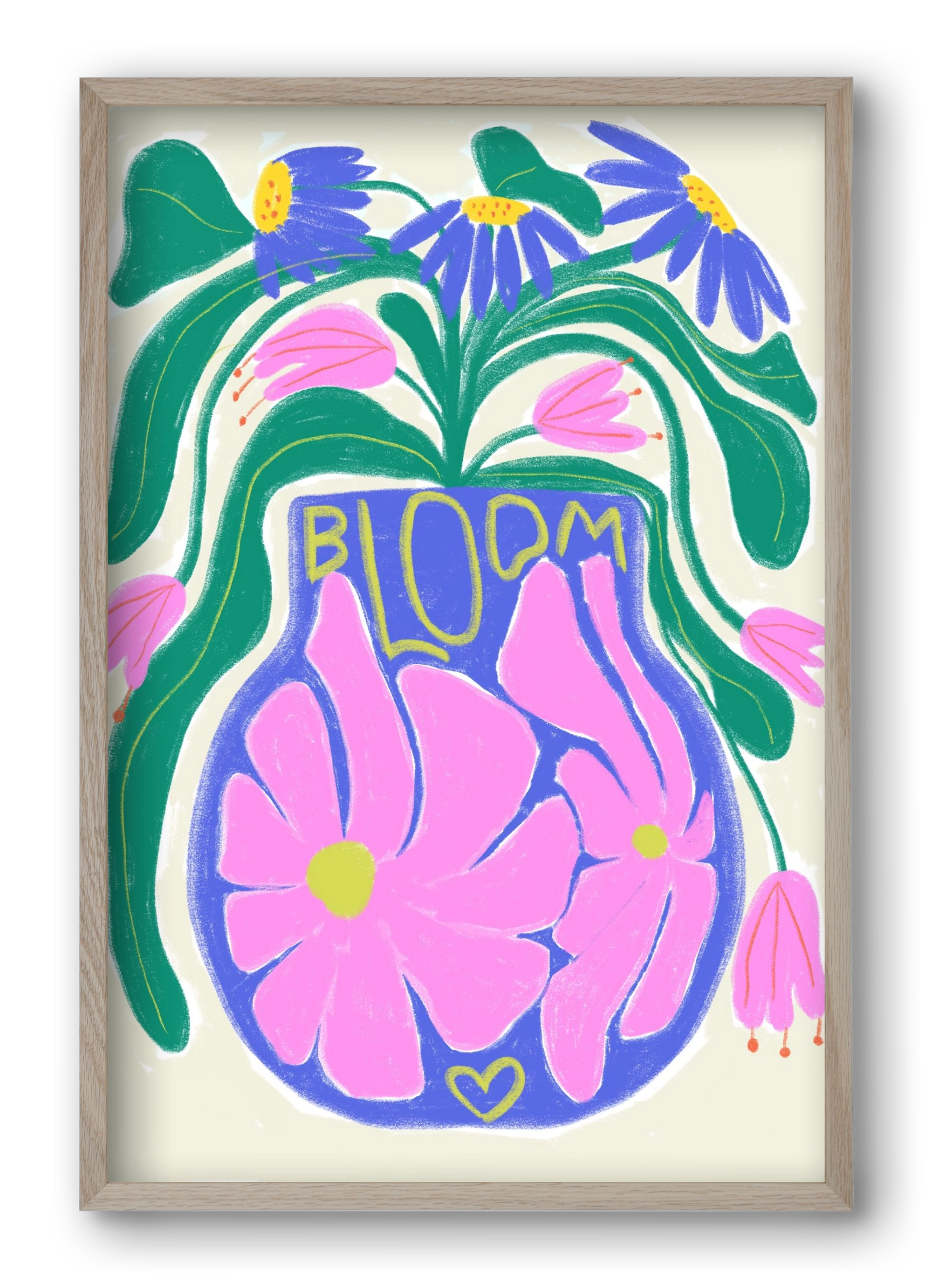 Bloom, 40x60 cm (40x60 cm), Tölgy keret