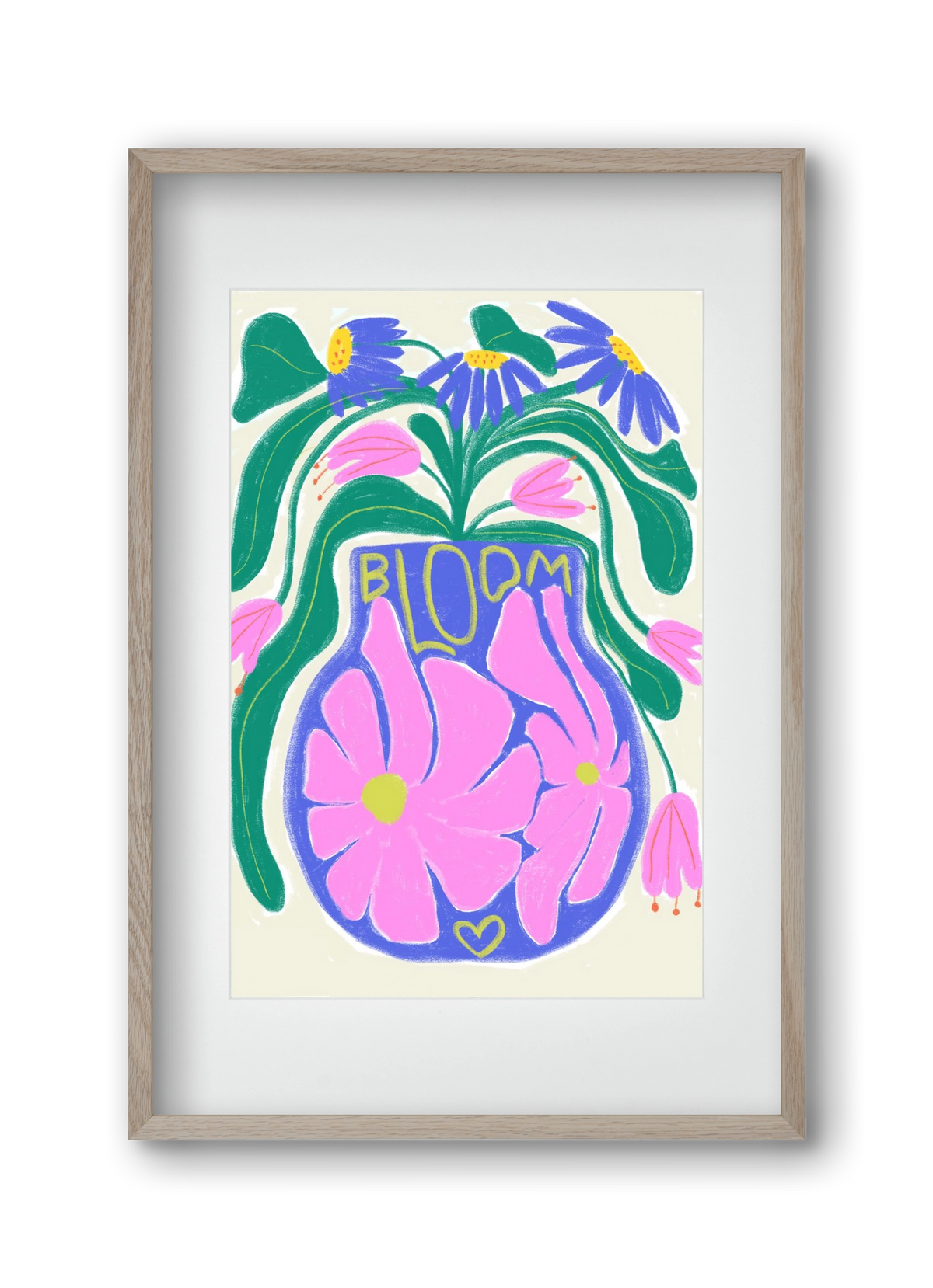 Bloom, 30x45 cm (20x30 cm), Tölgy keret, paszpartuval