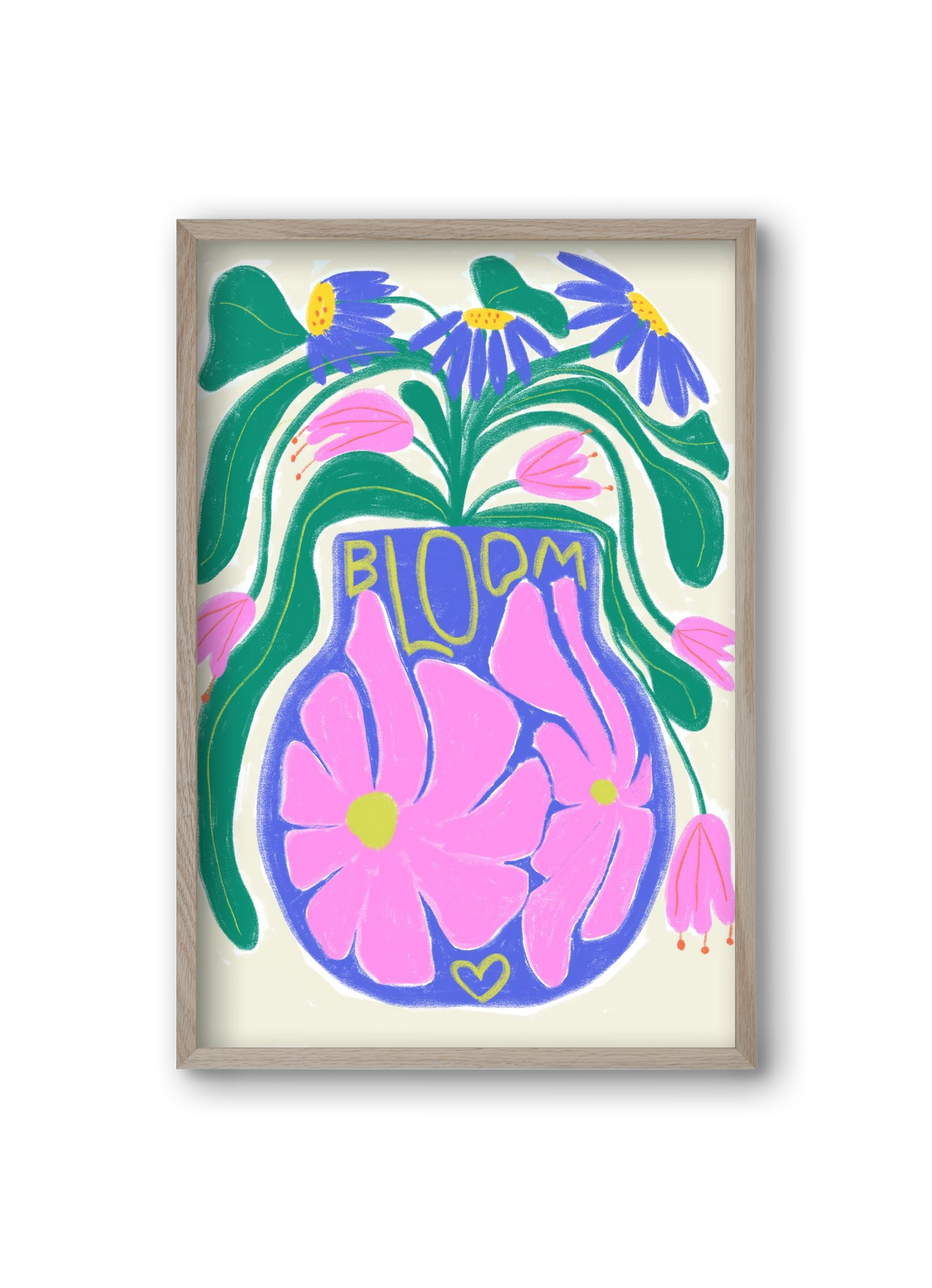 Bloom, 20x30 cm (20x30 cm), Tölgy keret