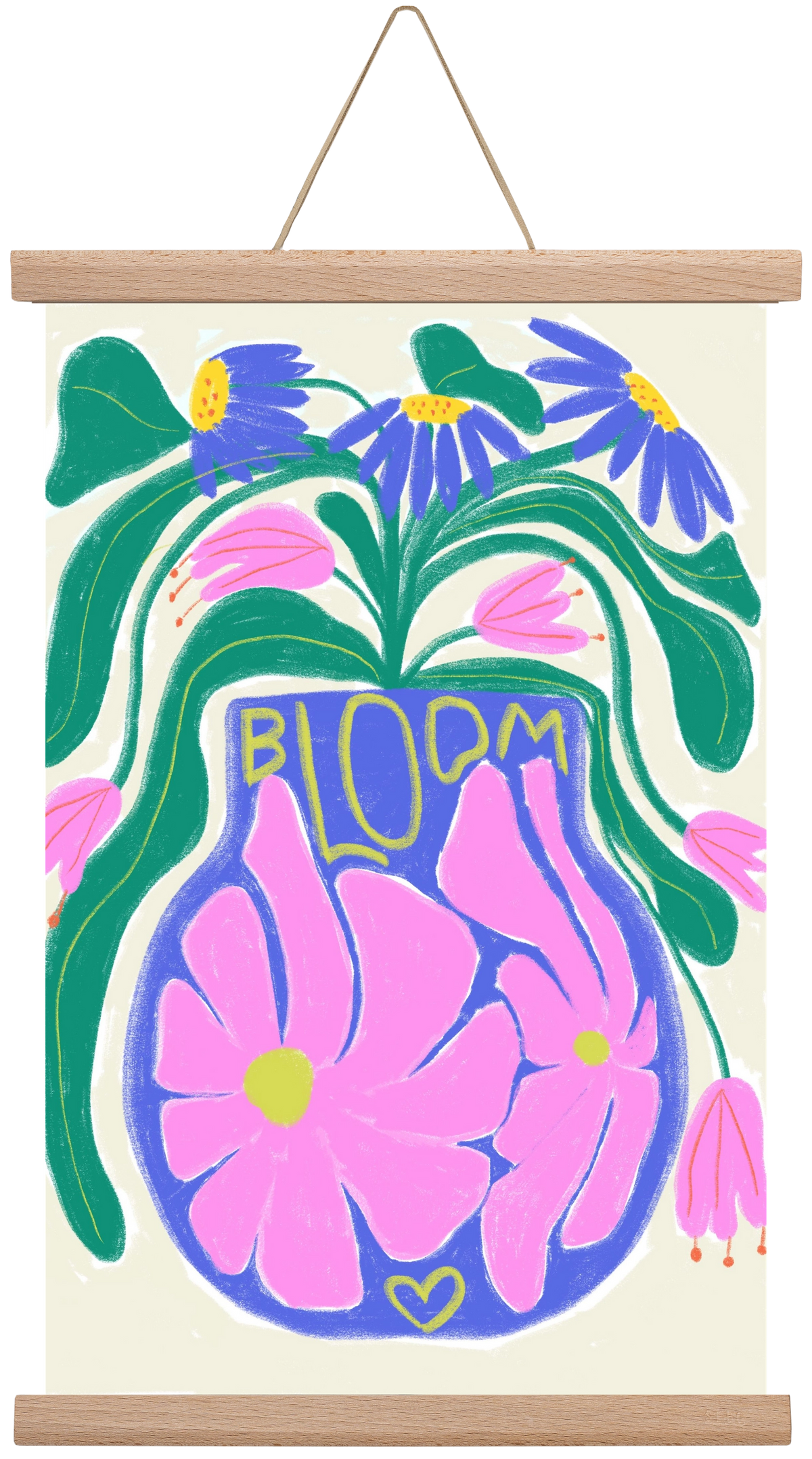 Bloom, 30x45 cm (30x45 cm), Tölgy akasztó