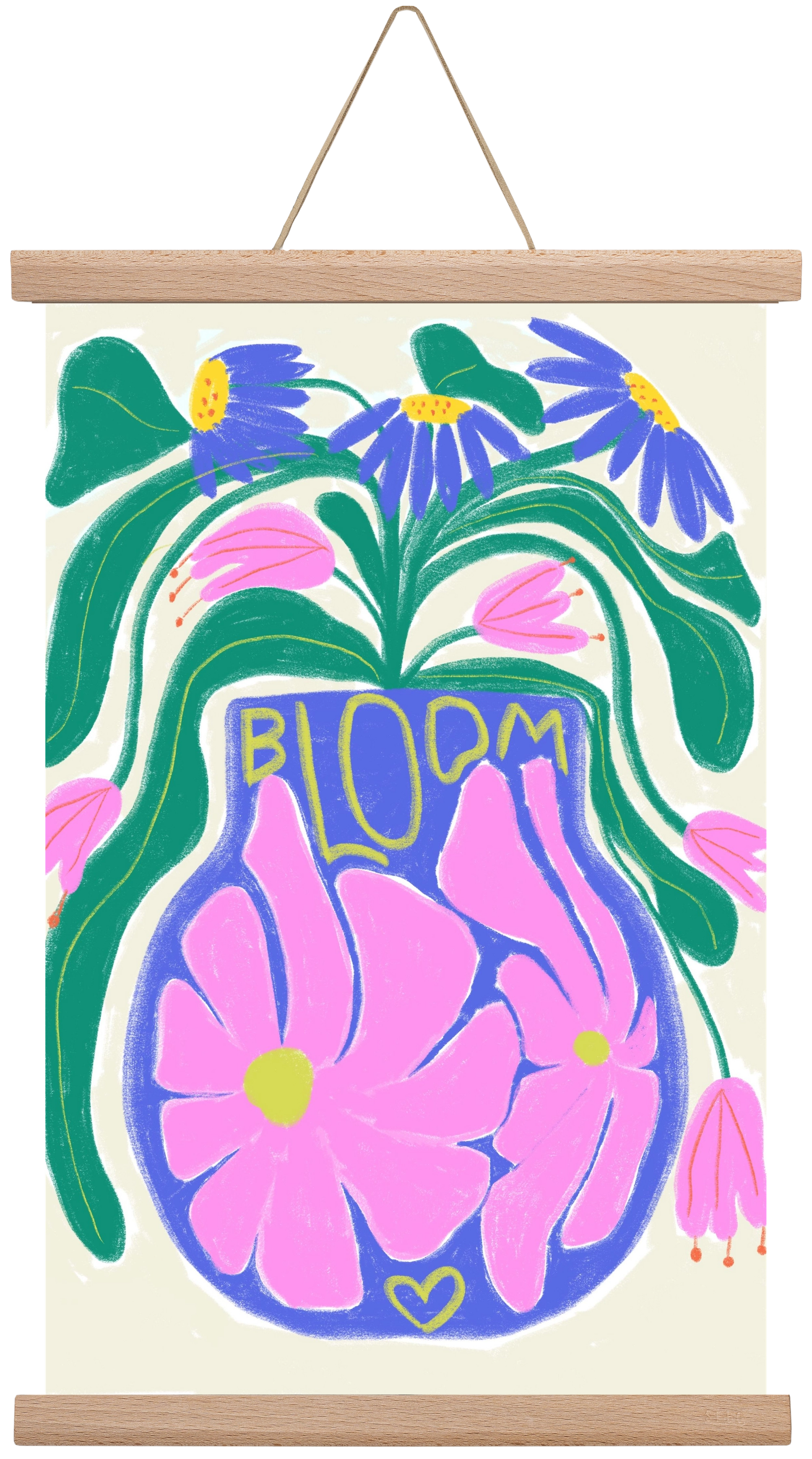 Bloom, 30x45 cm (30x45 cm), Tölgy akasztó