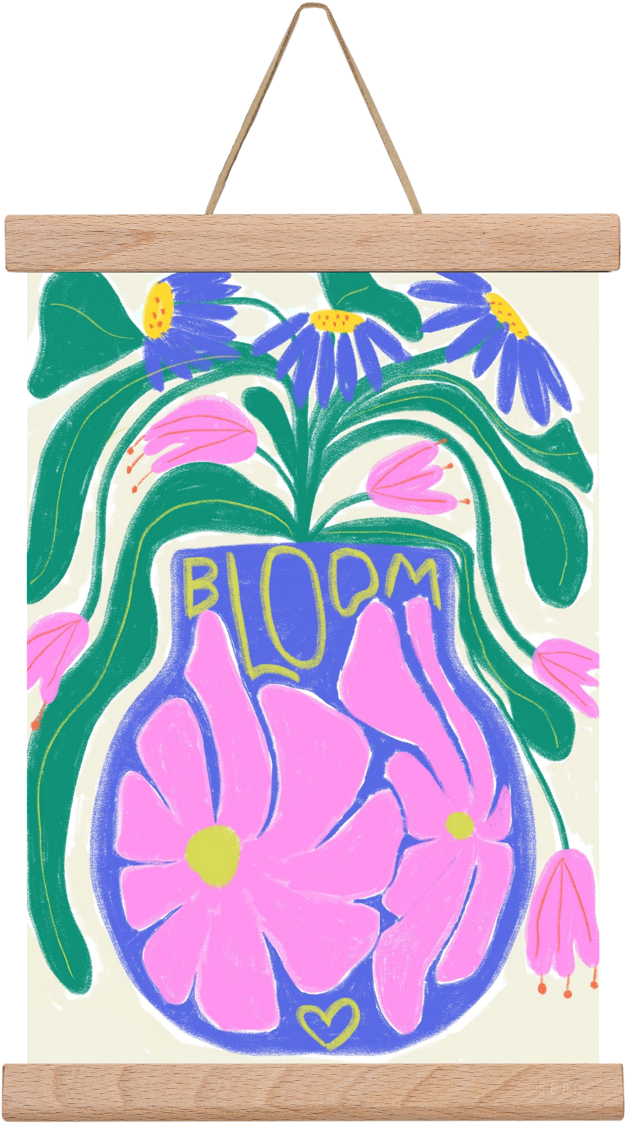 Bloom, 20x30 cm (20x30 cm), Tölgy akasztó